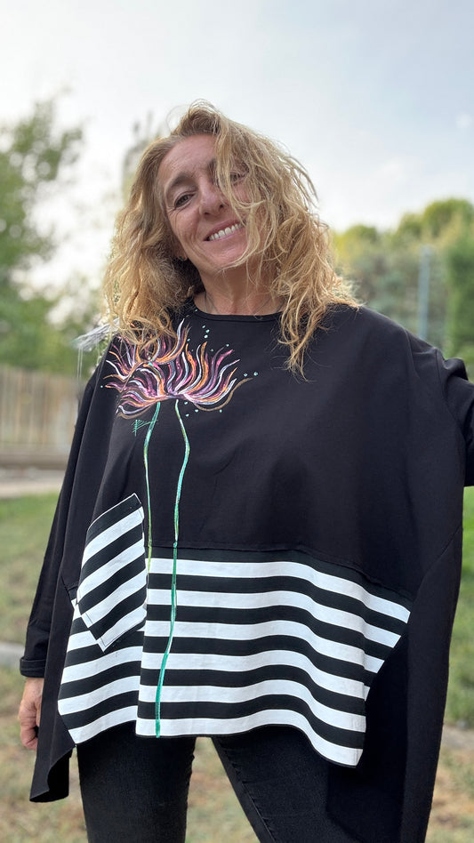 Blusa raya negra