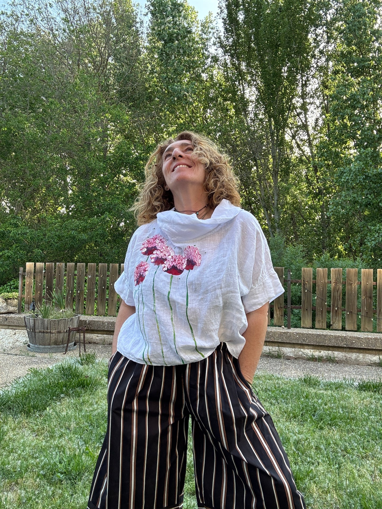 Pantalón raya negro
