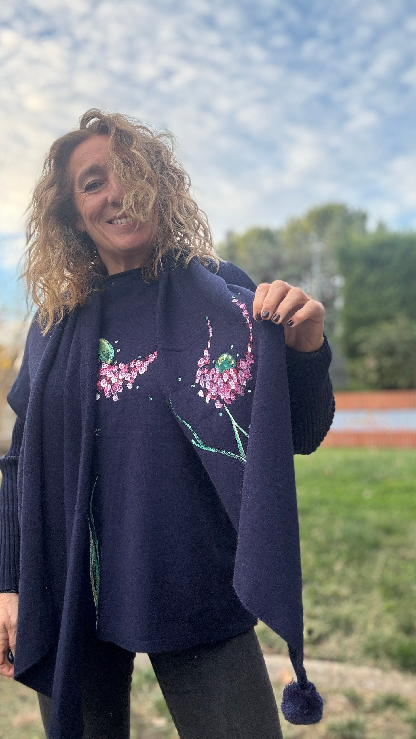 Jersey marino + bufanda