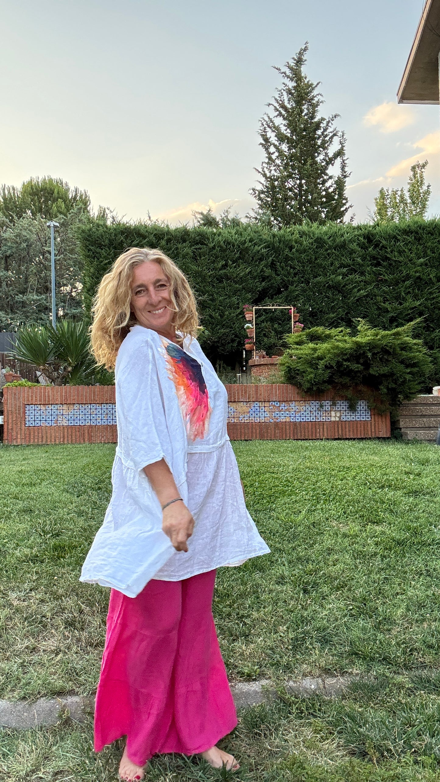 Blusón oversize blanco