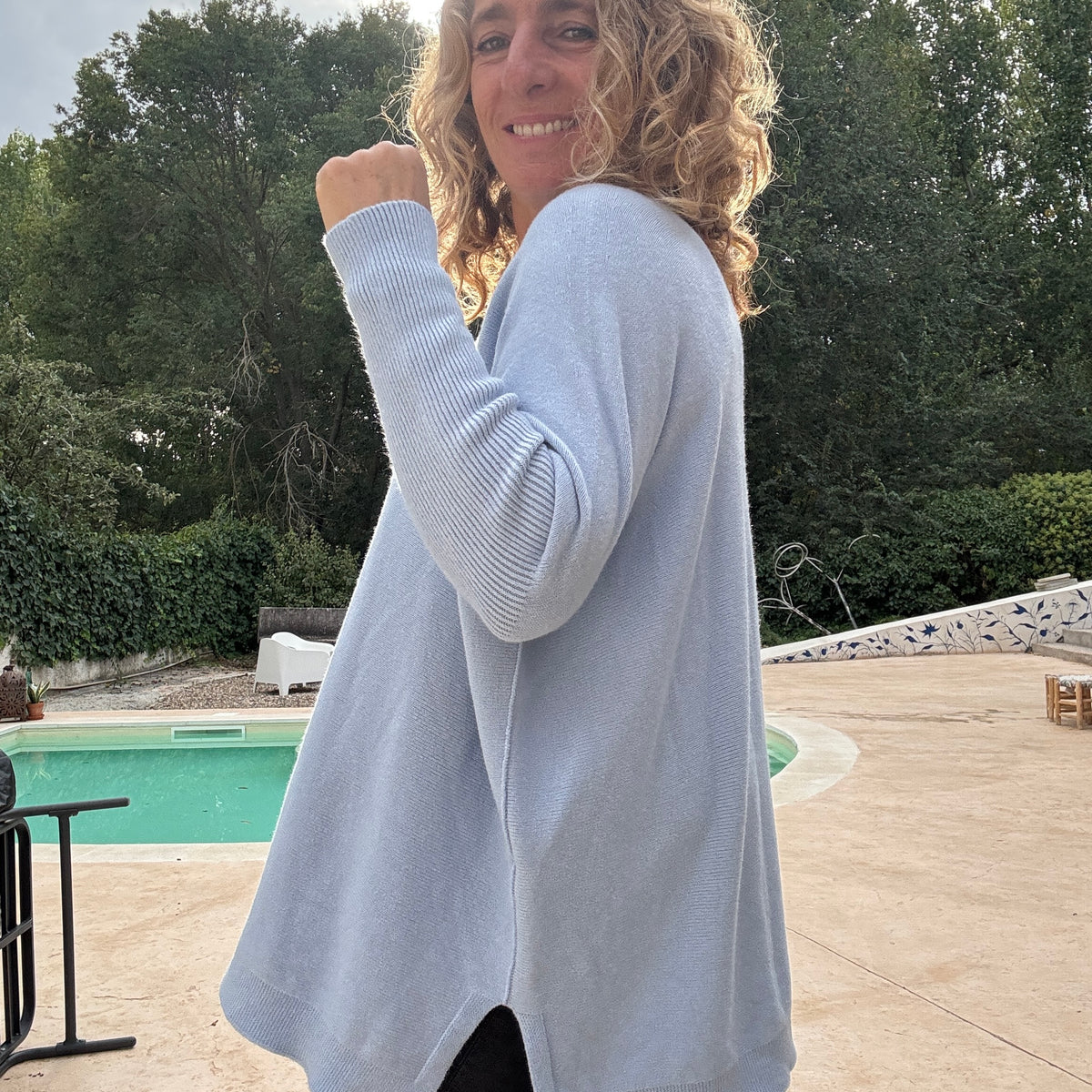 Jersey Over celeste
