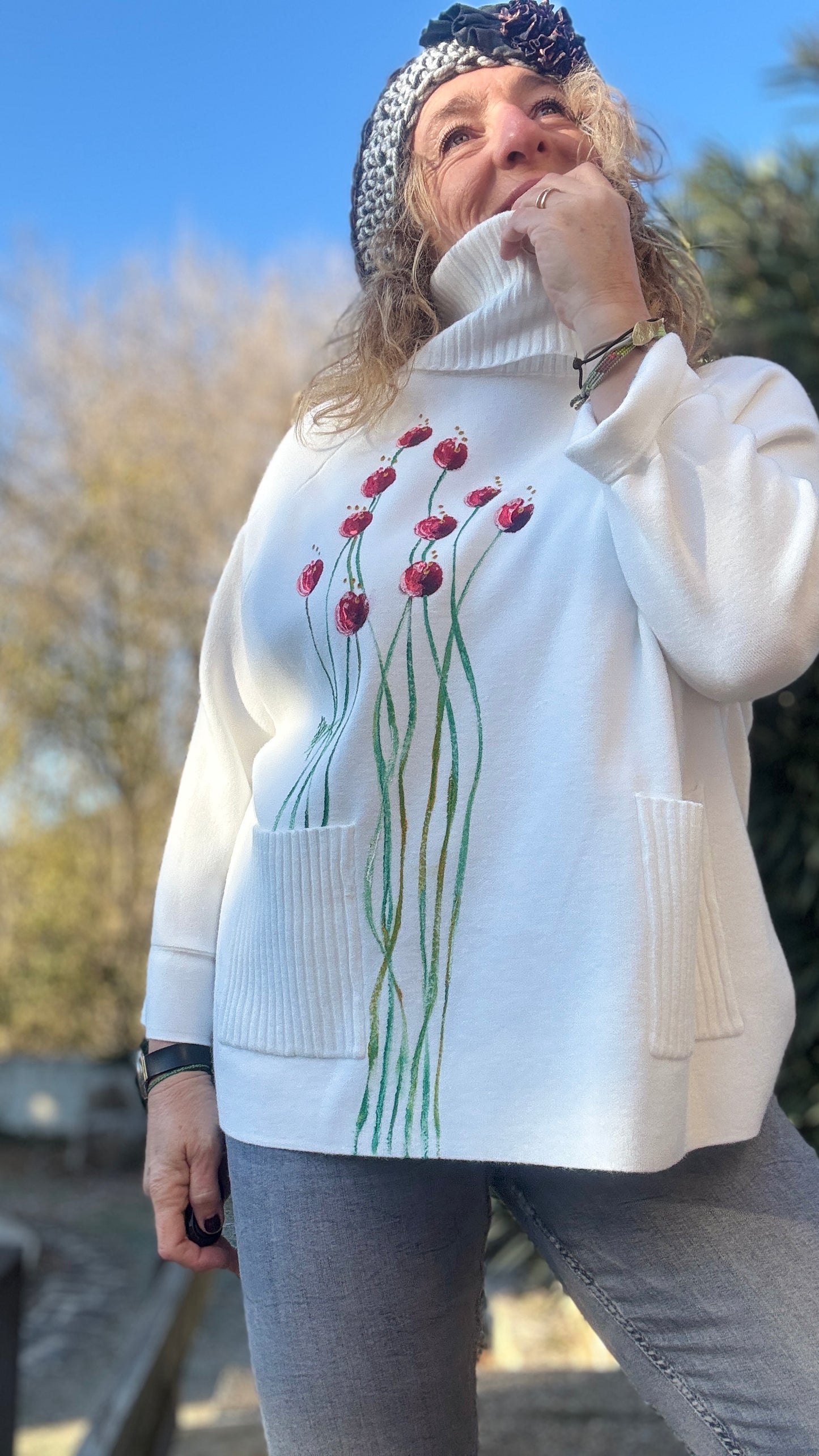 Jersey ranglan blanco