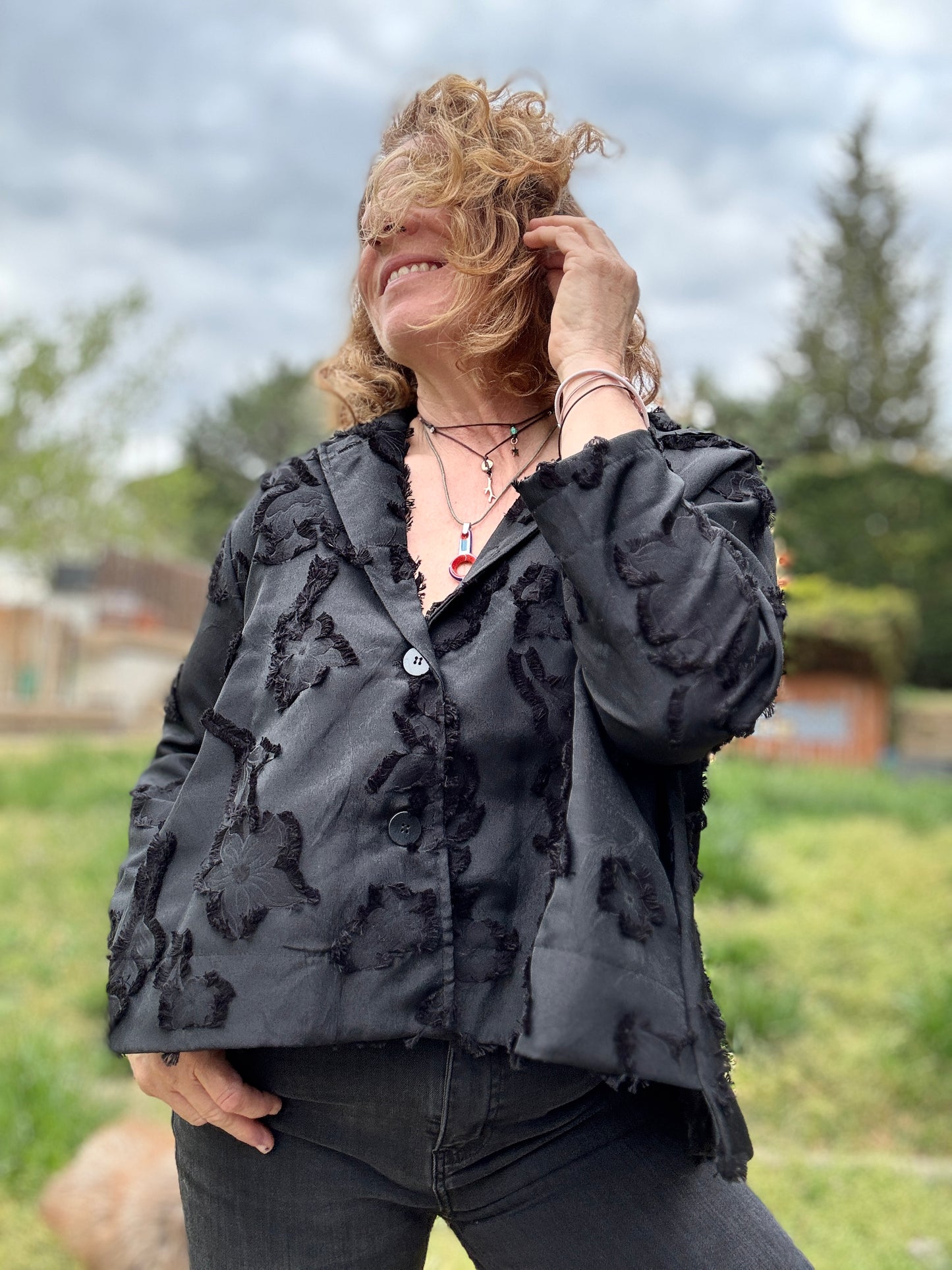 Chaqueta fantasía negro
