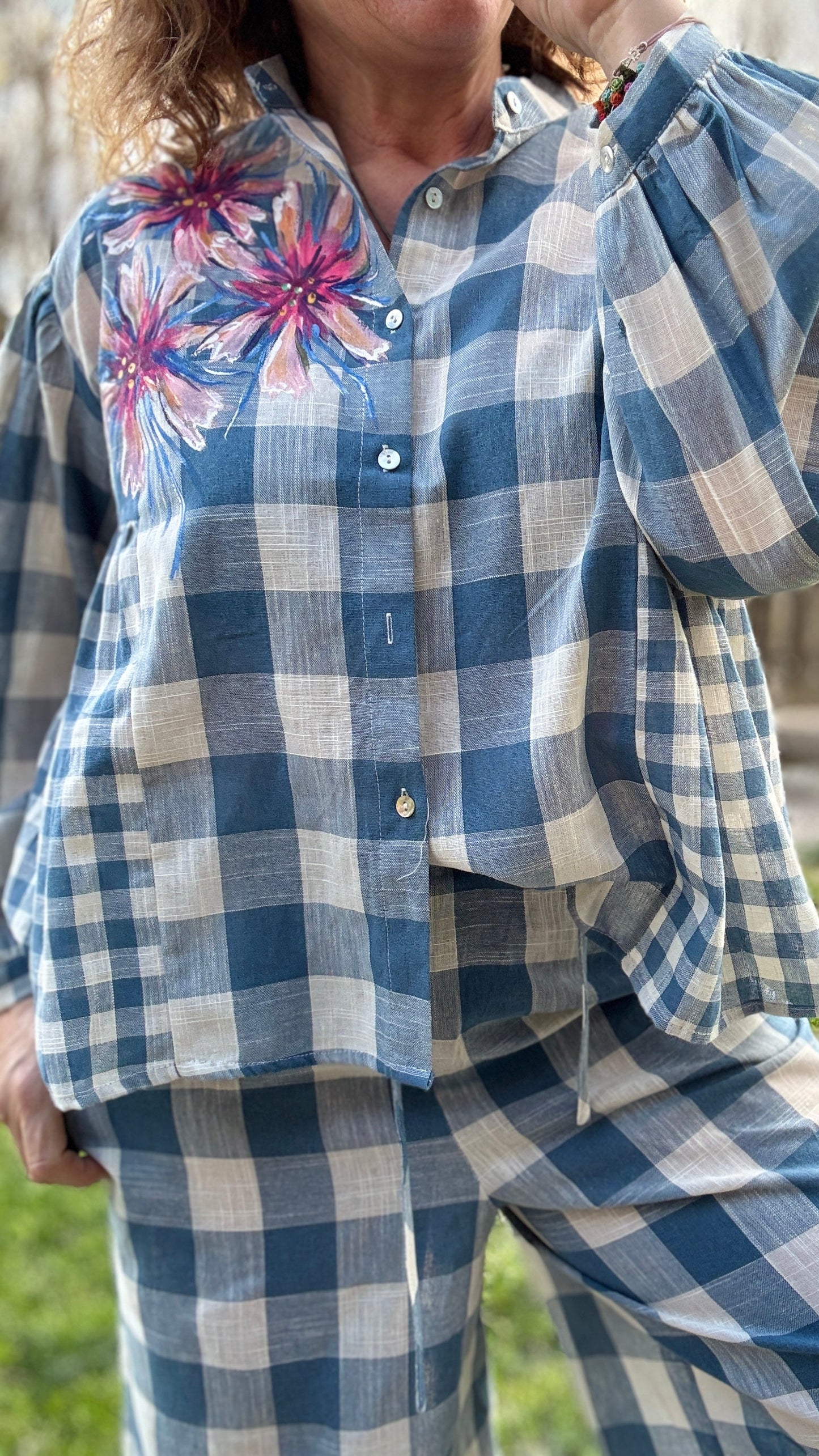 Conjunto cuadro azul