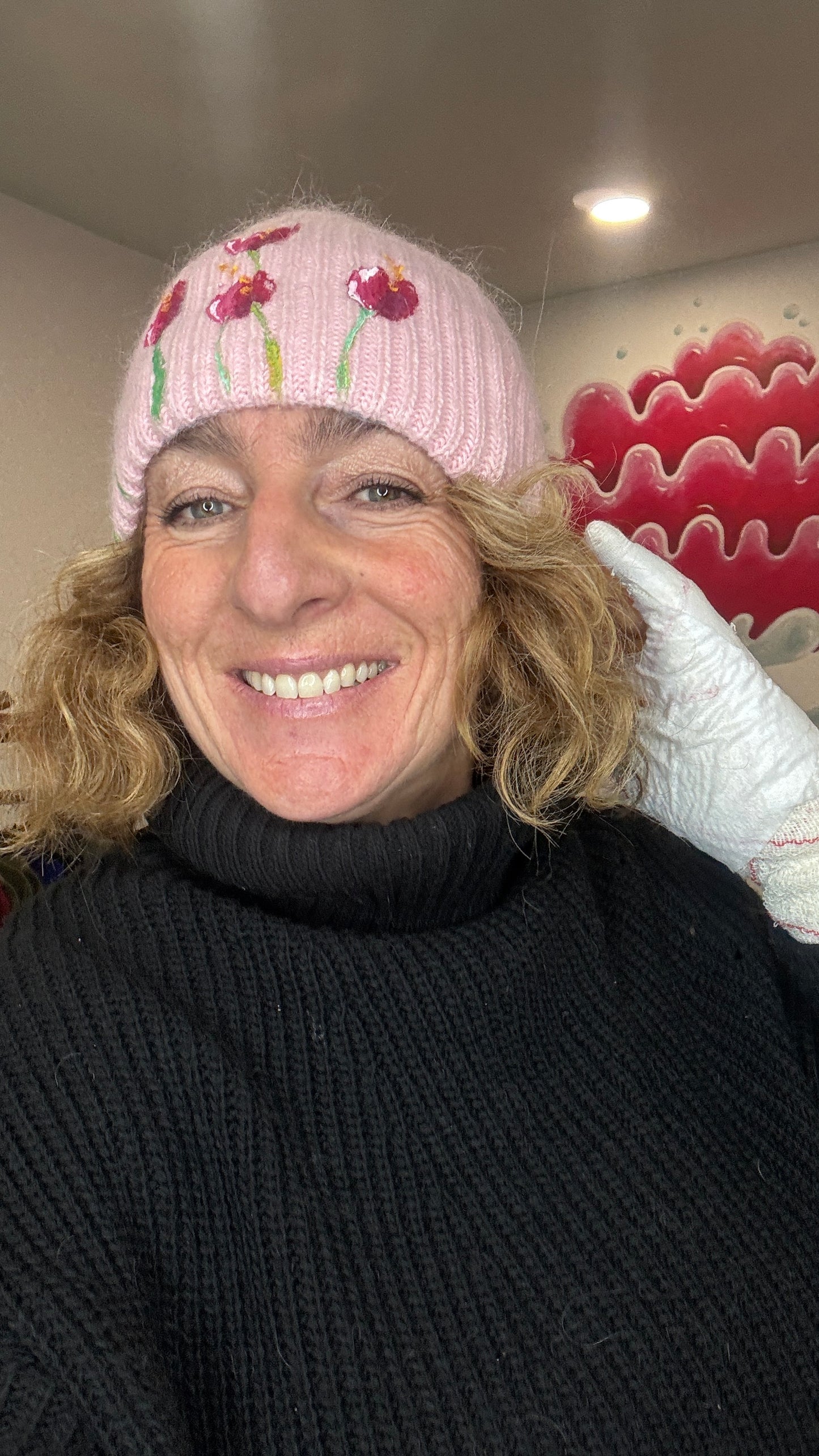 Gorro punto Rosa