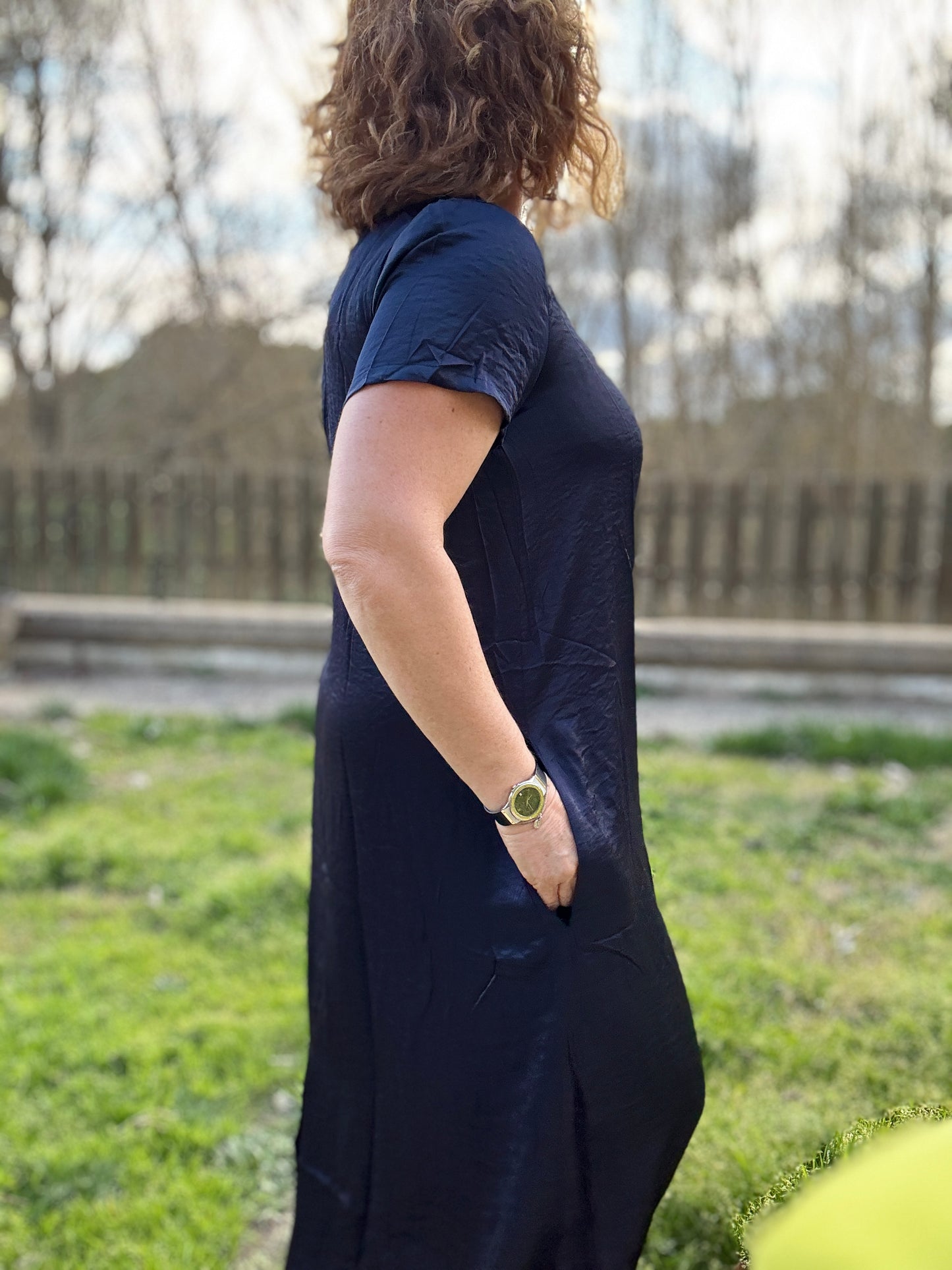 Vestido básico marino