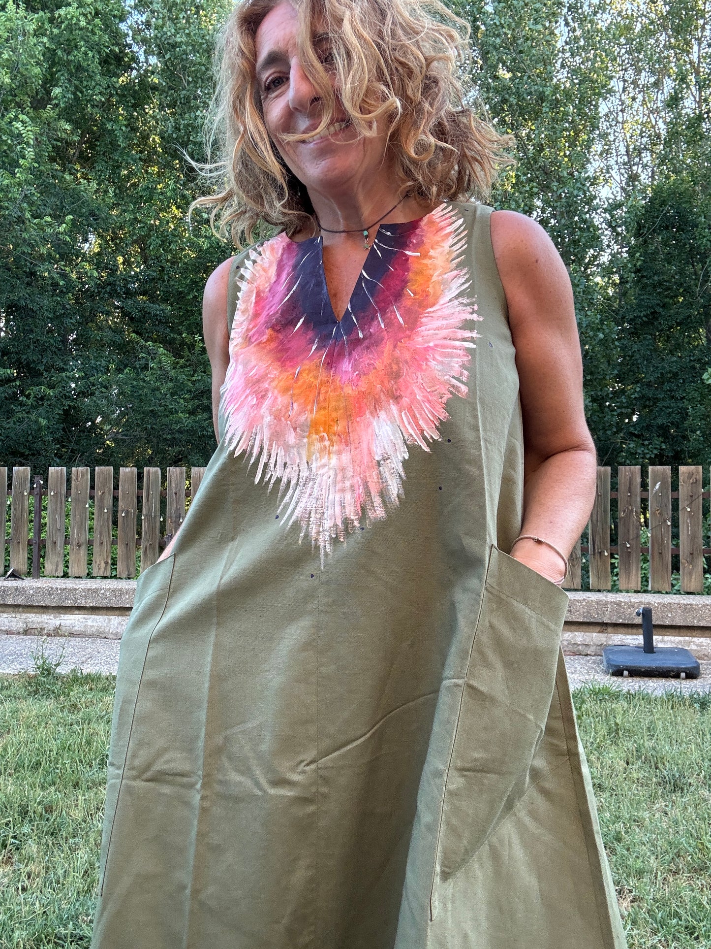Vestido escote V