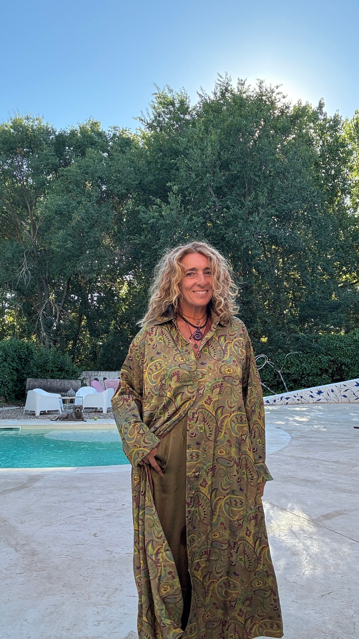Conjunto estampado verde - pantalón verde