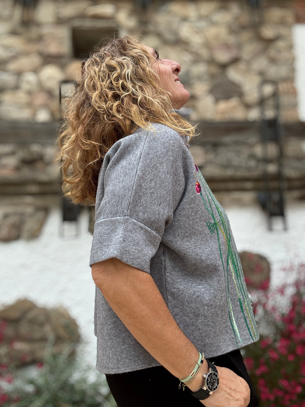 Chaqueta cremallera gris
