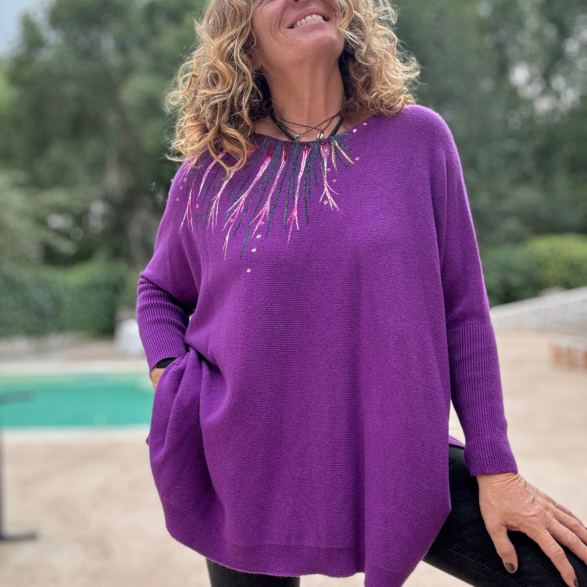 Jersey Over morado