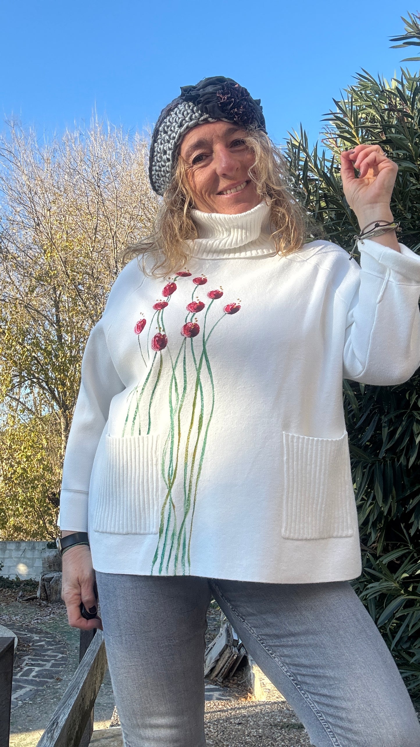 Jersey ranglan blanco