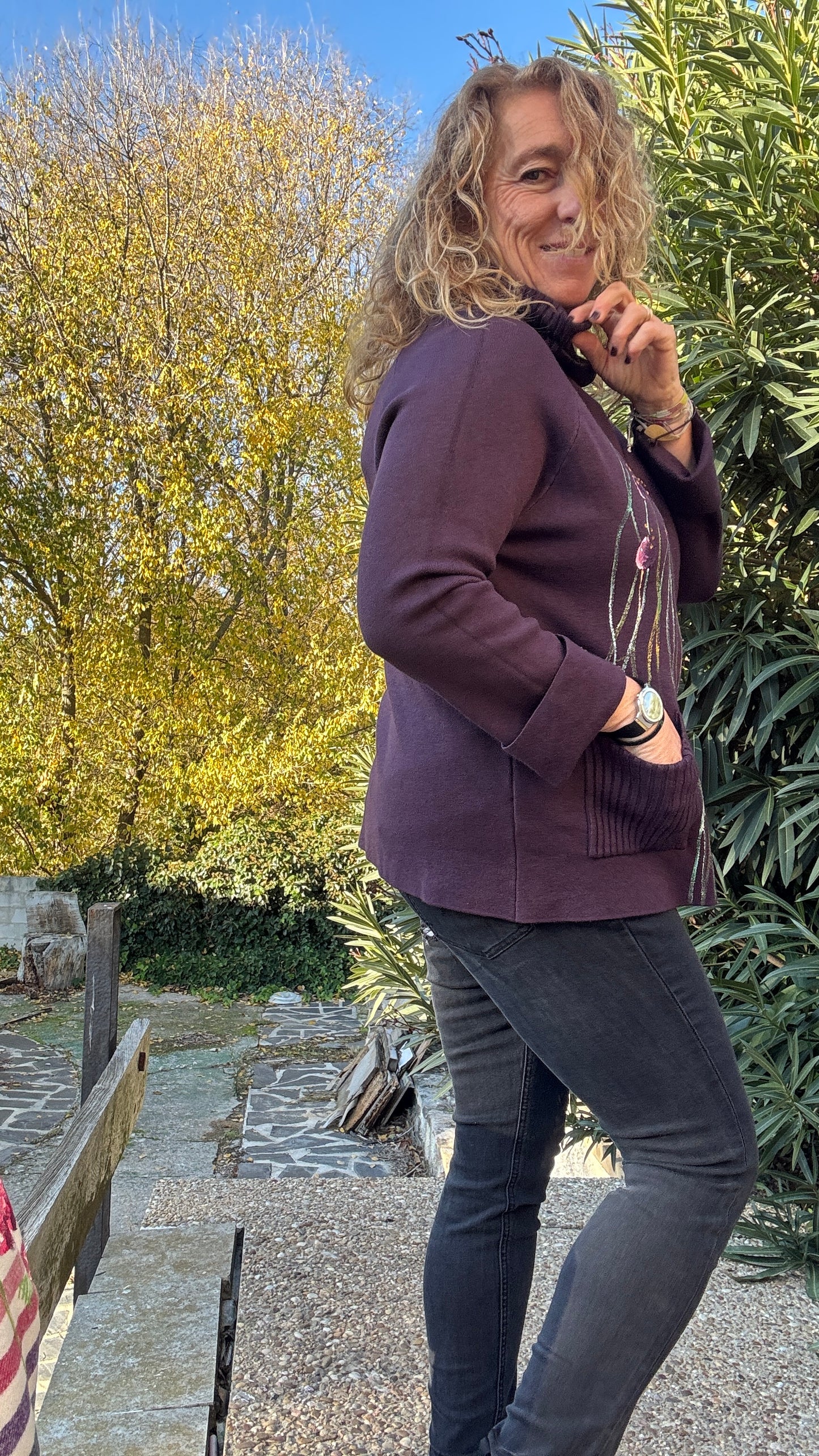 Jersey ranglan berenjena