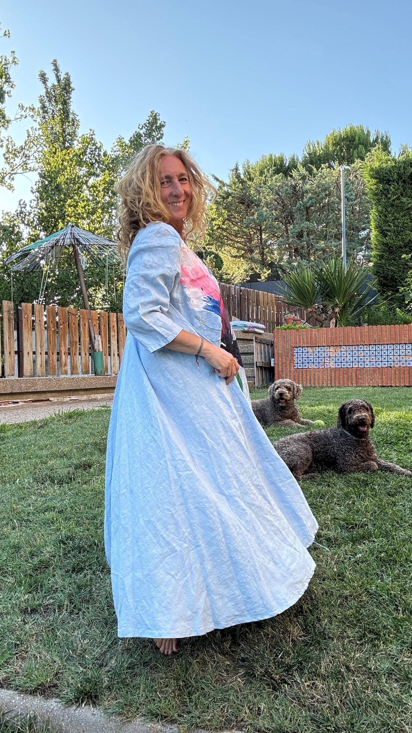 Vestidazo celeste