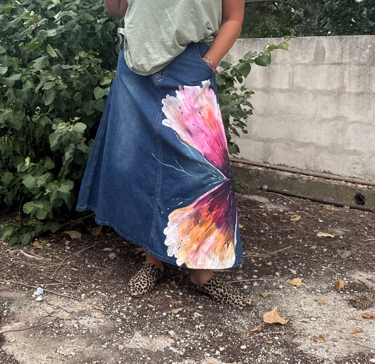 Falda vaquera azul