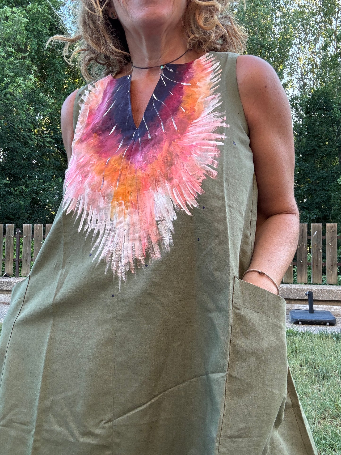 Vestido escote V