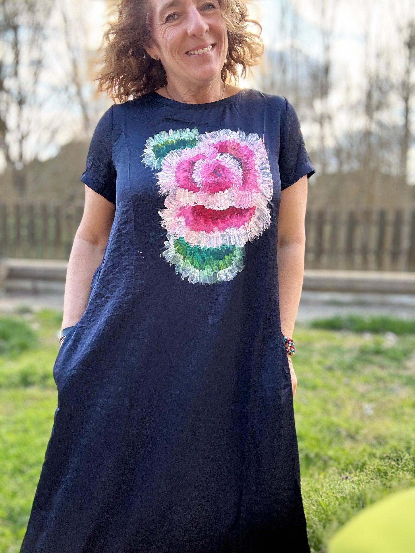 Vestido básico marino