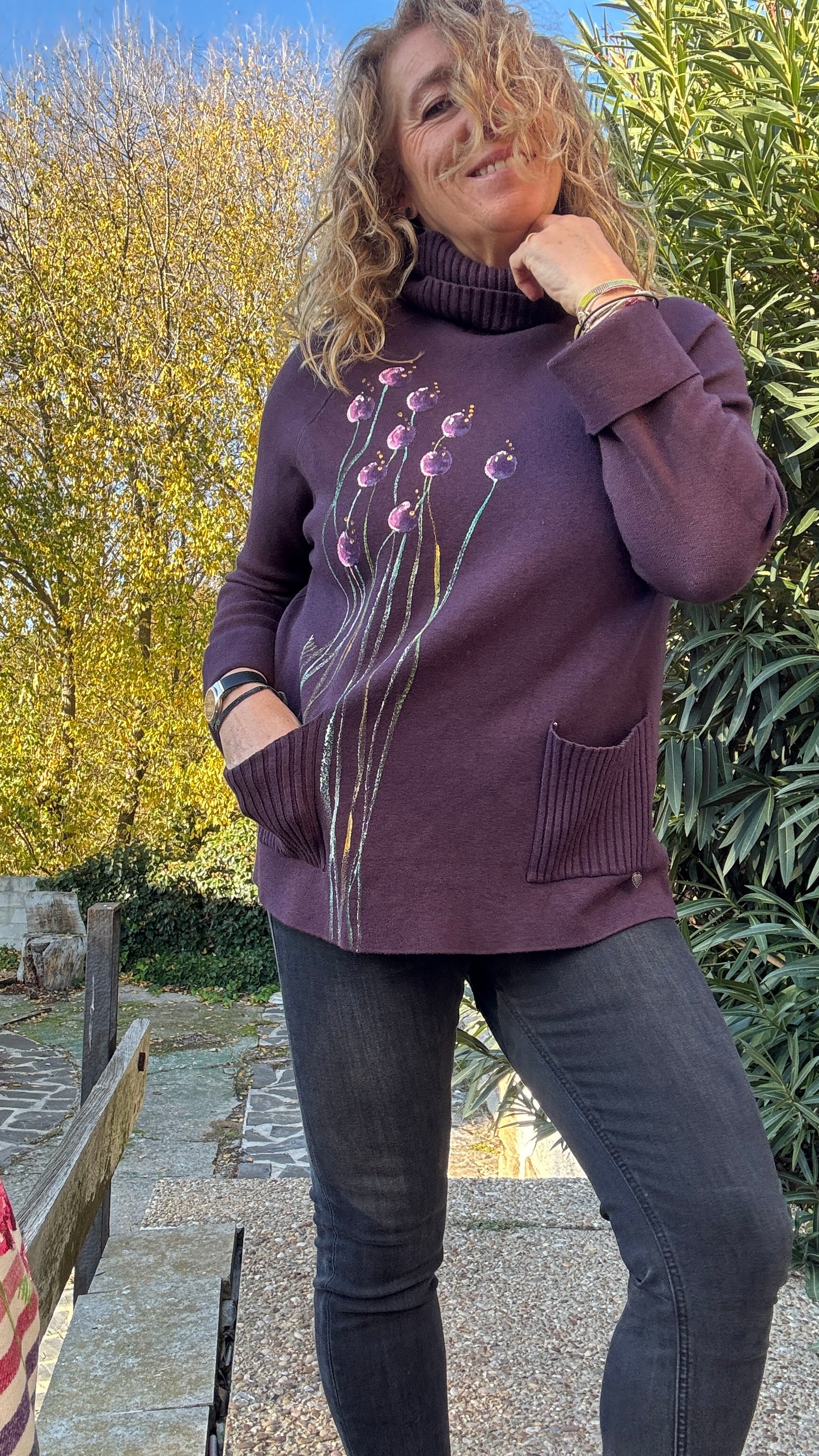 Jersey ranglan berenjena