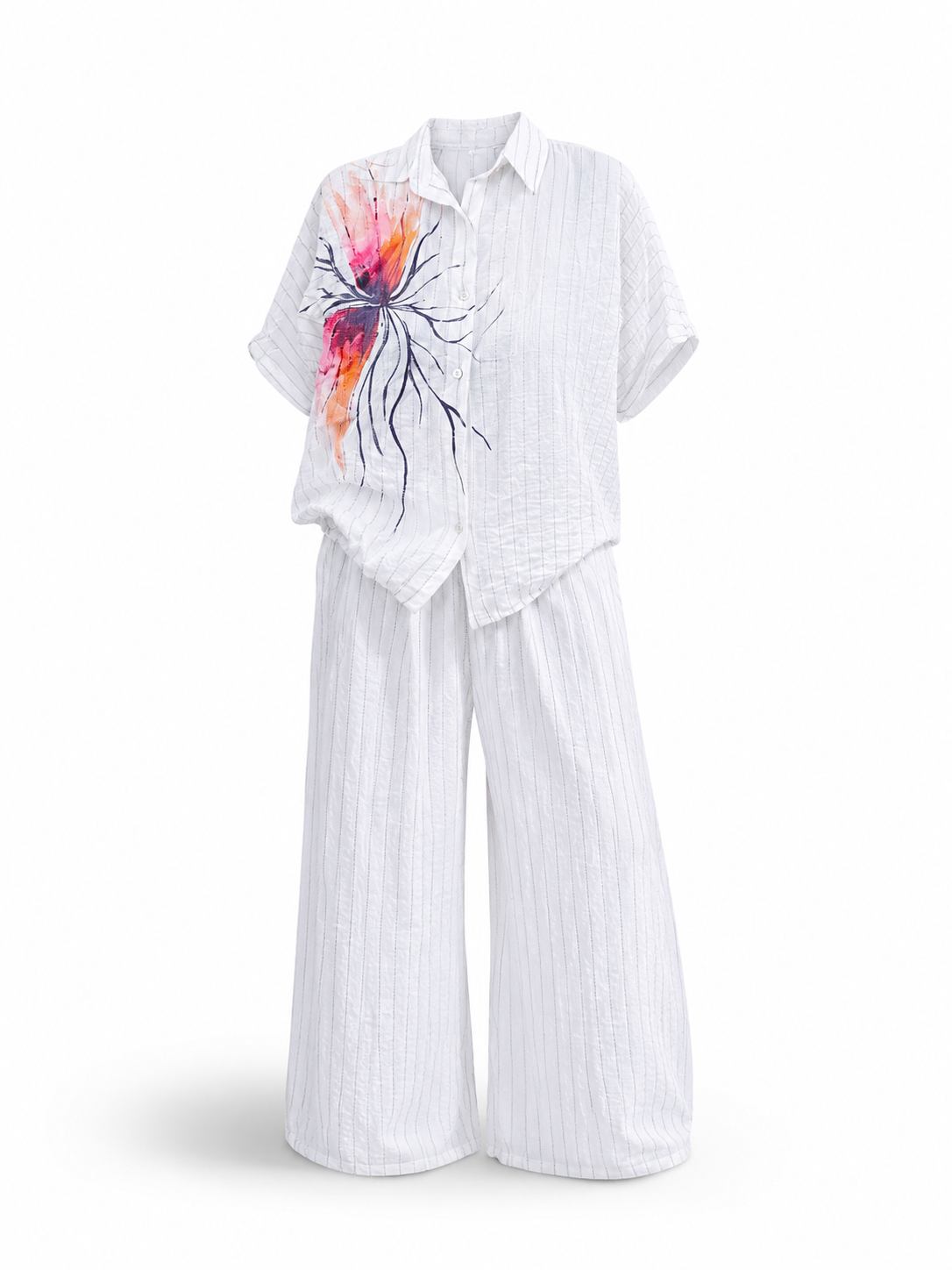 Conjunto raya blanco
