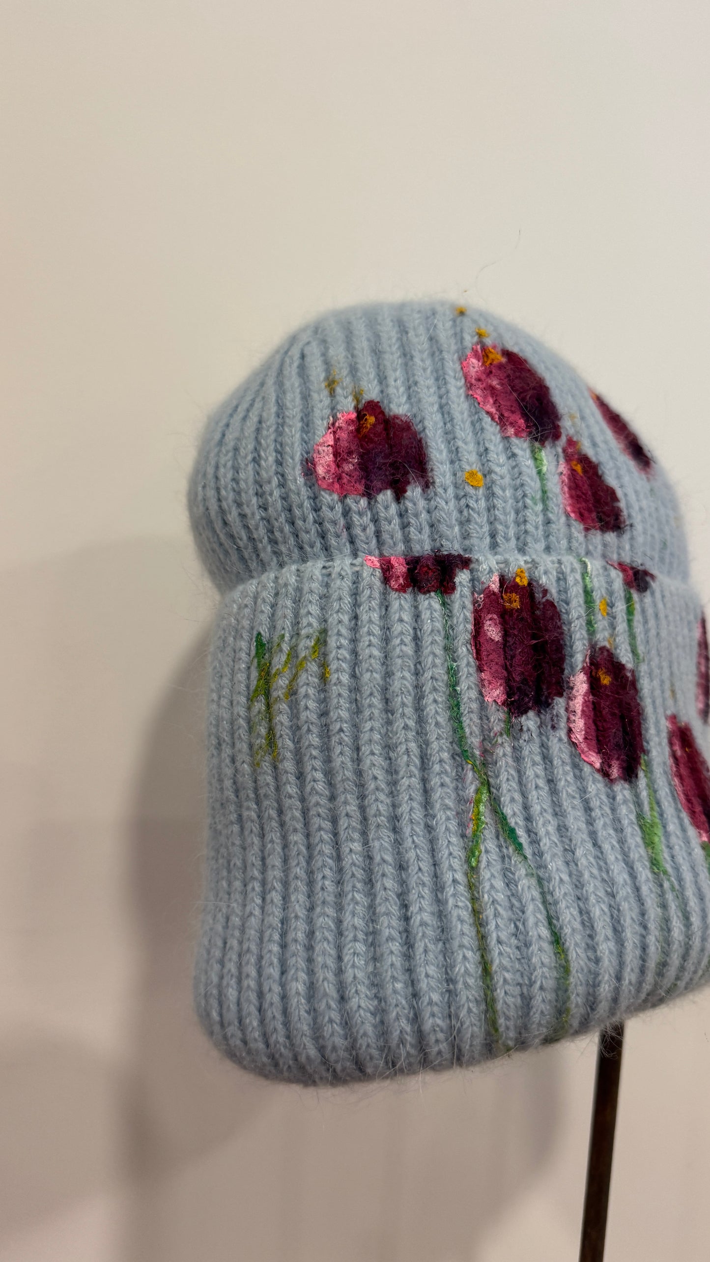 Gorro punto celeste