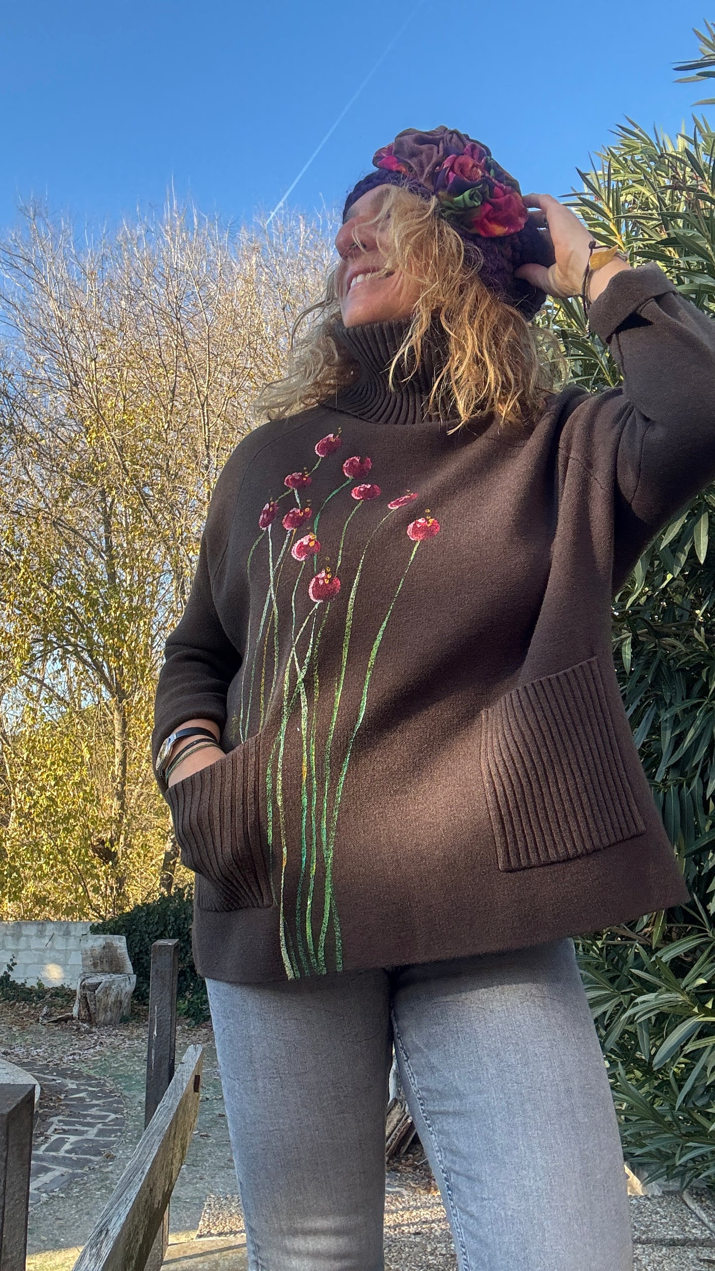 Jersey ranglan marrón