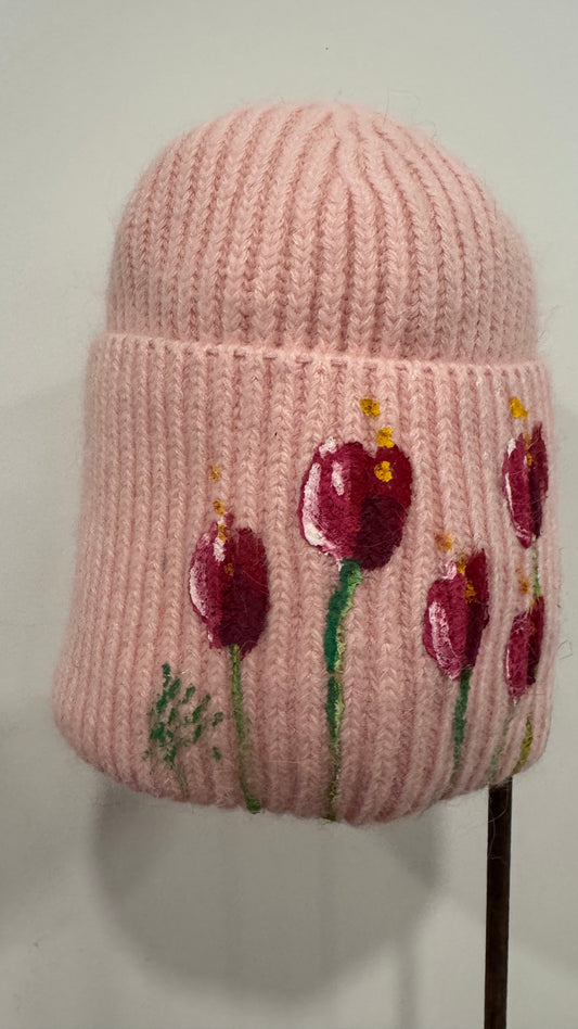 Gorro punto Rosa