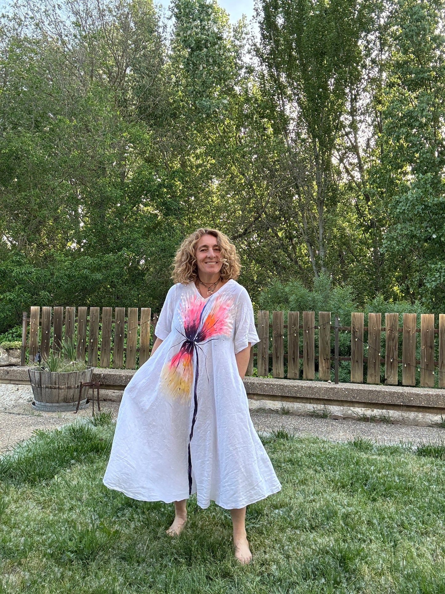 Vestido evase blanco