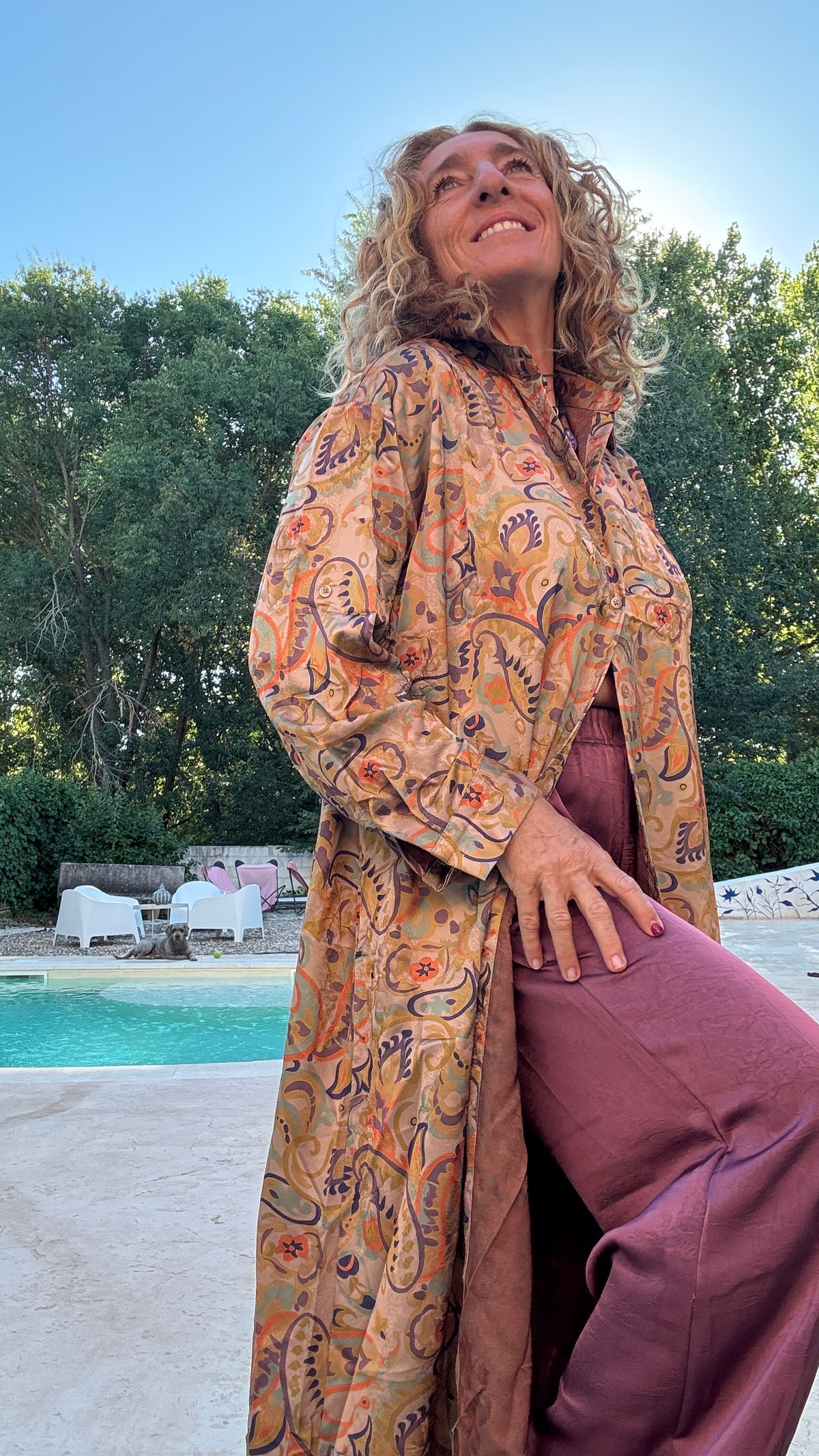 Conjunto estampado - pantalón buganvilla