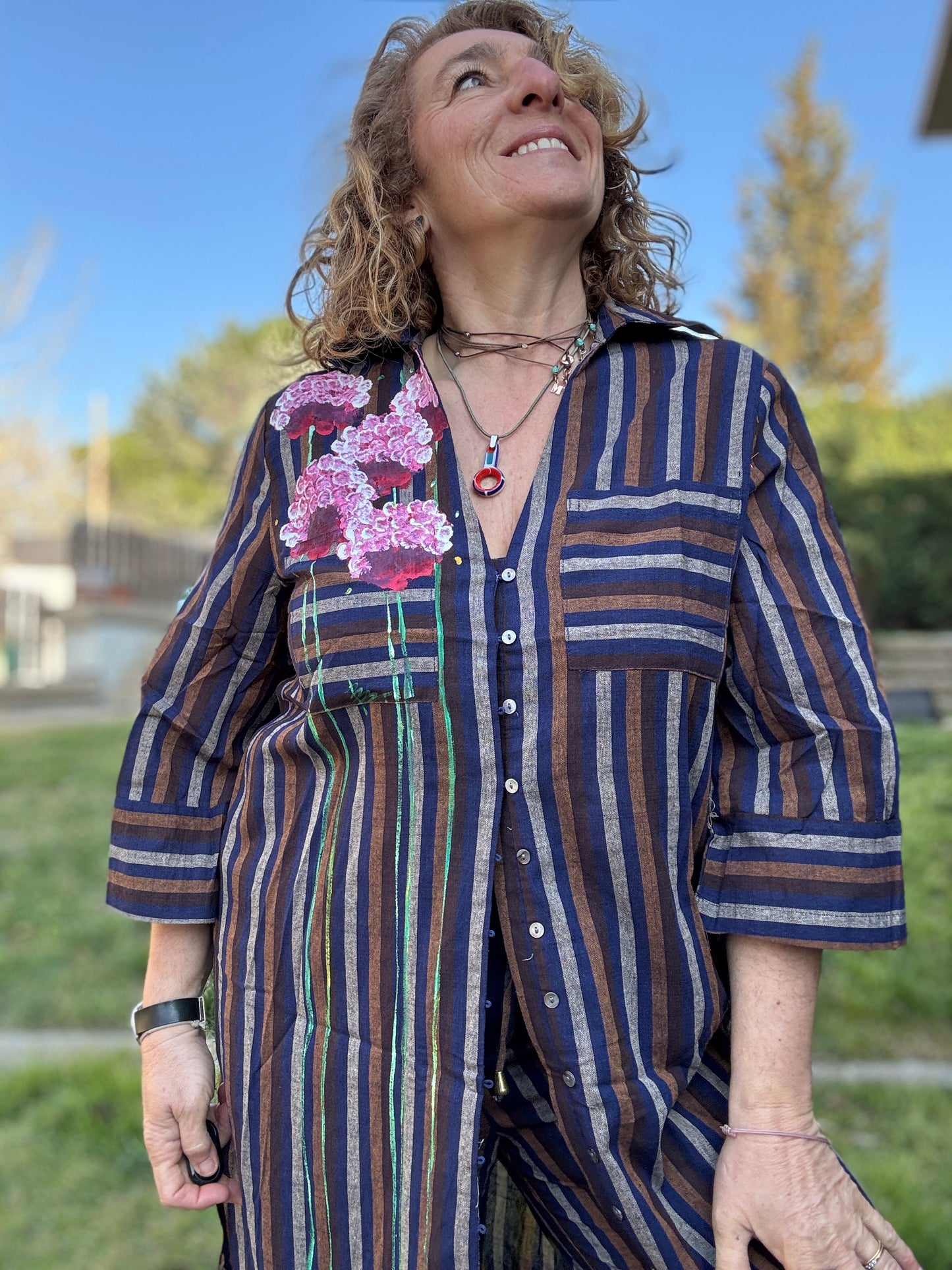 Conjunto, raya azul