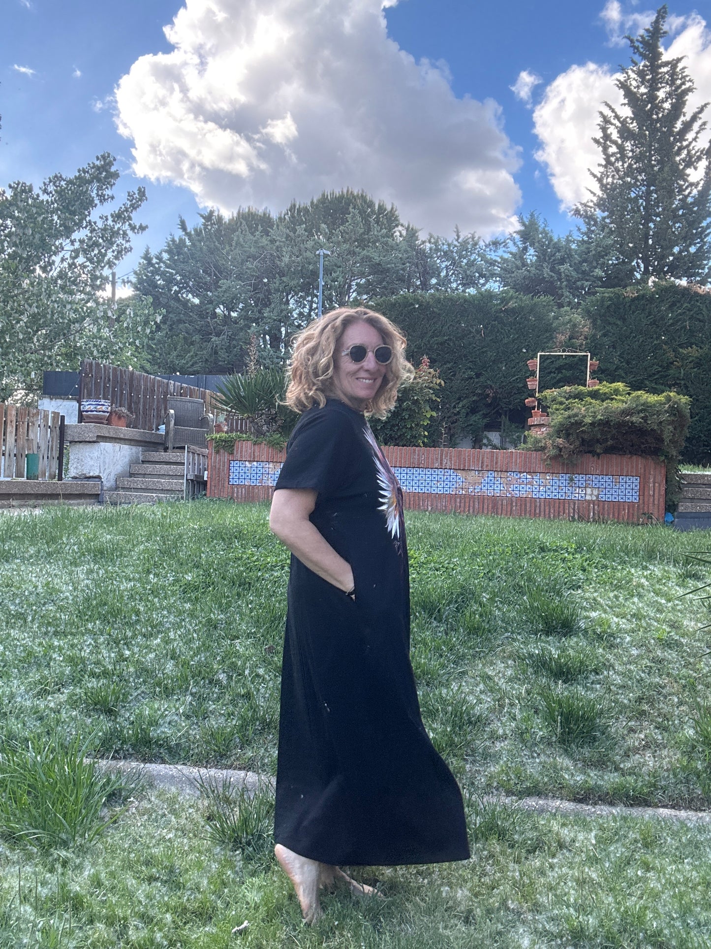 Vestido punto negro