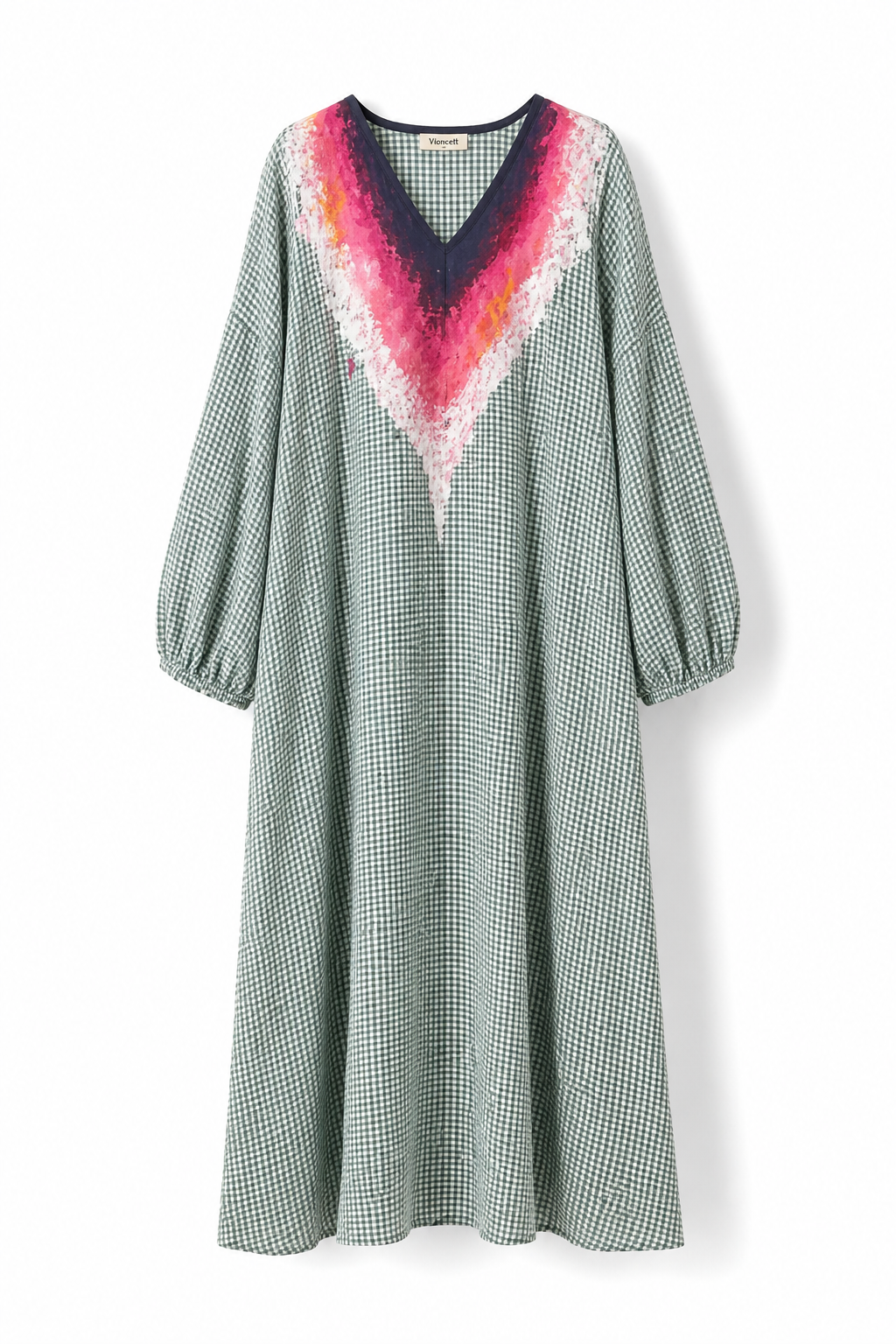Vestido vichy azul