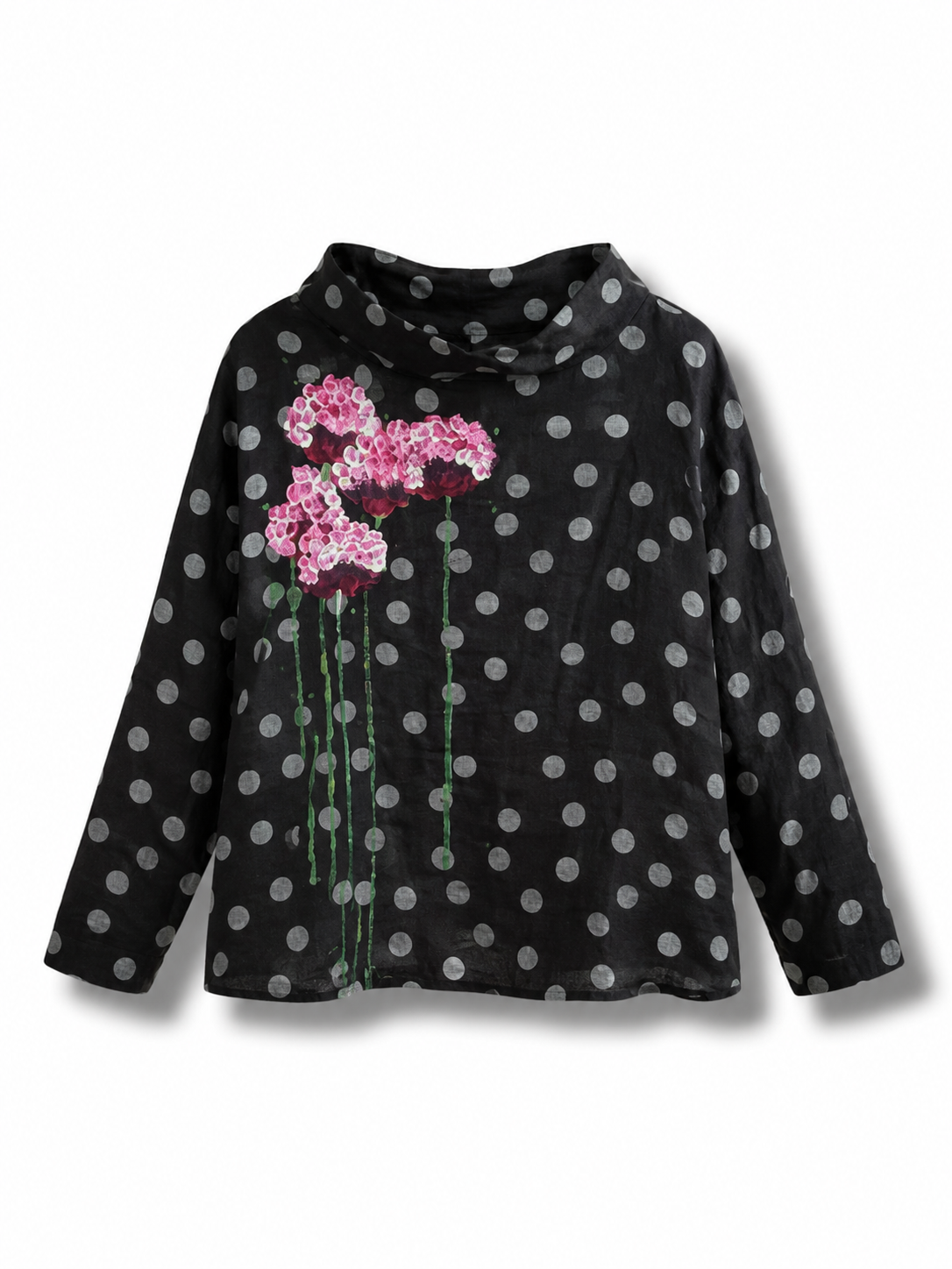 Blusa barco lunares marrón