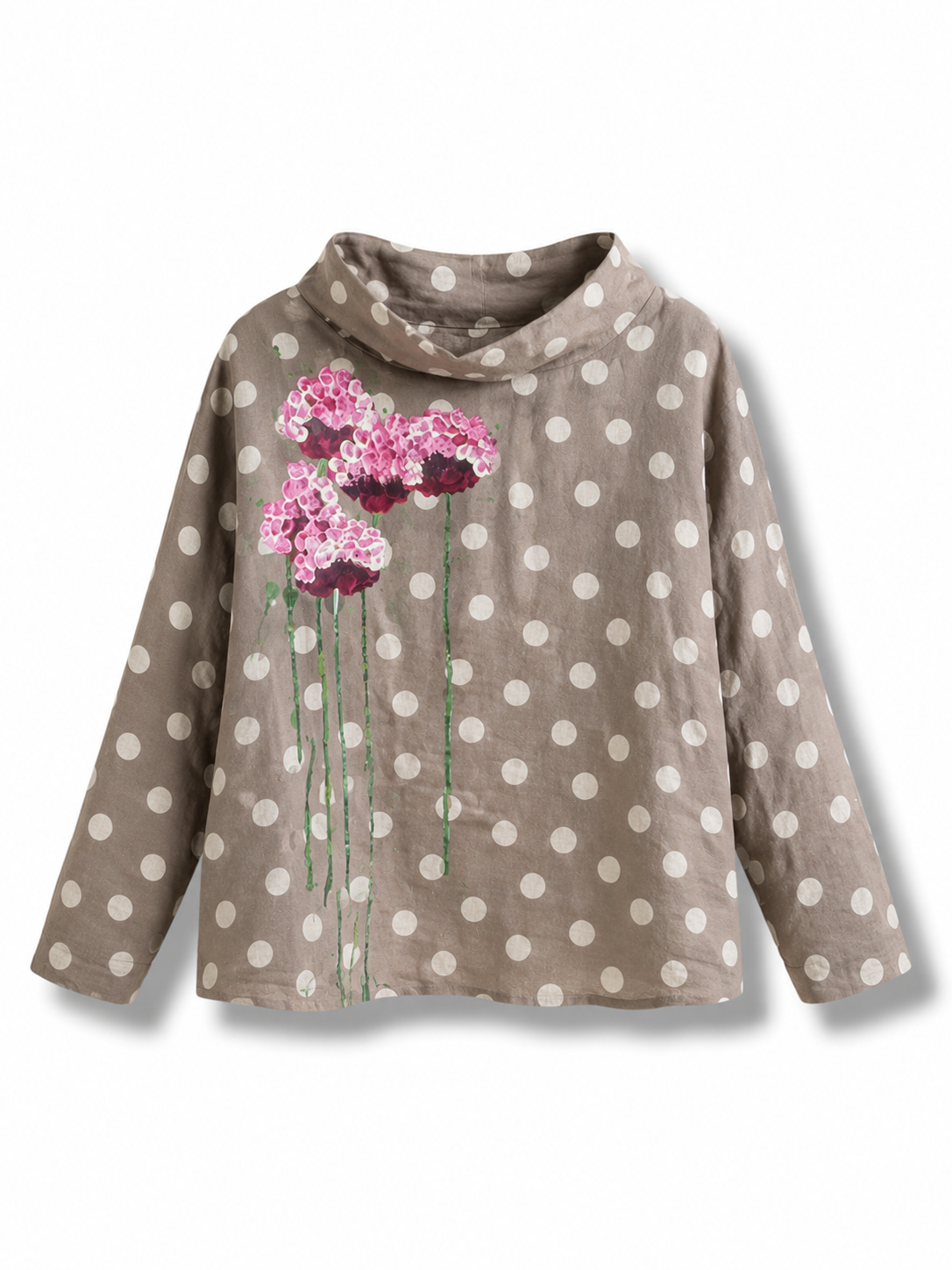 Blusa barco lunares topo