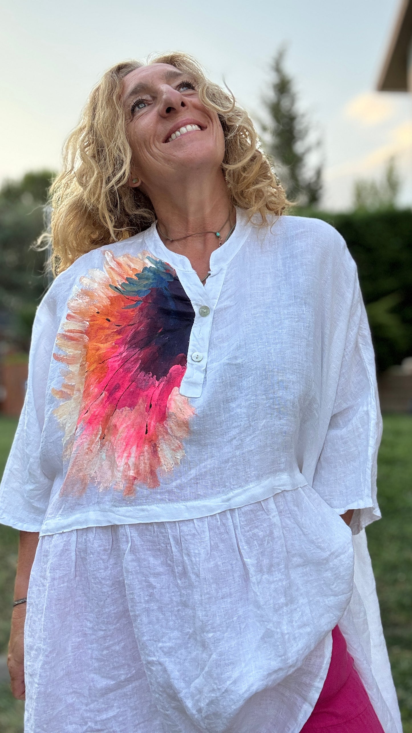 Blusón oversize blanco