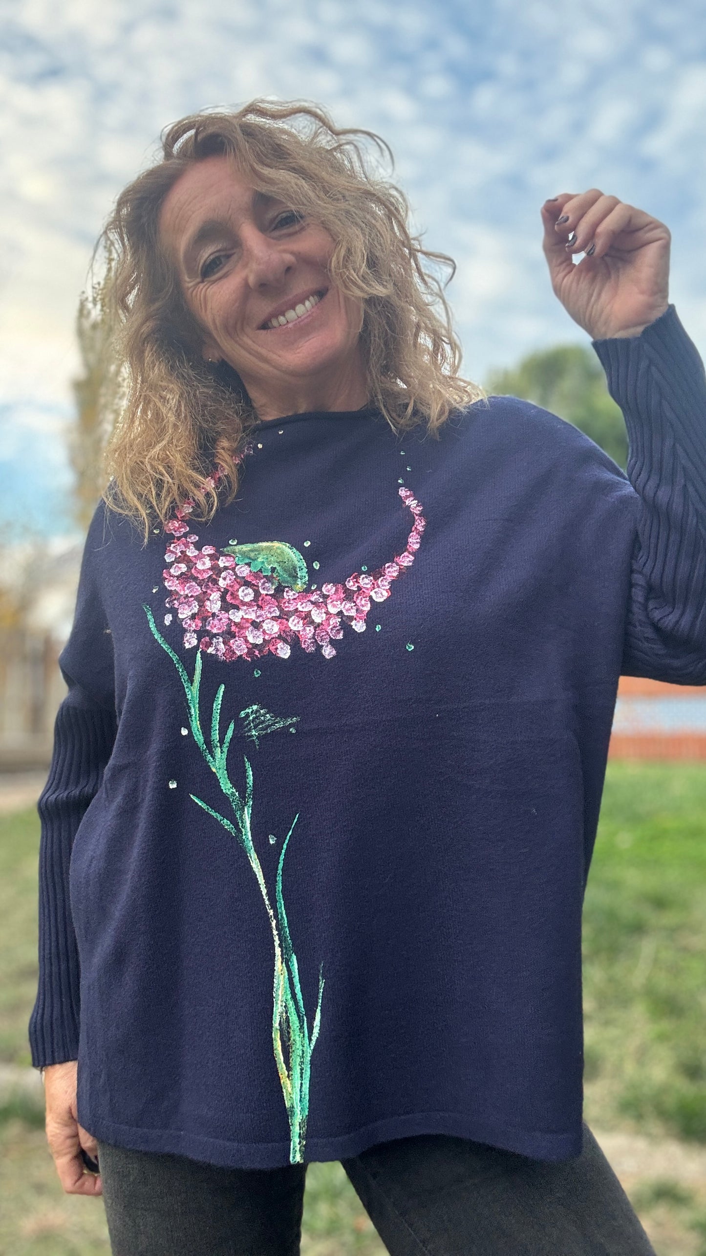 Jersey marino + bufanda