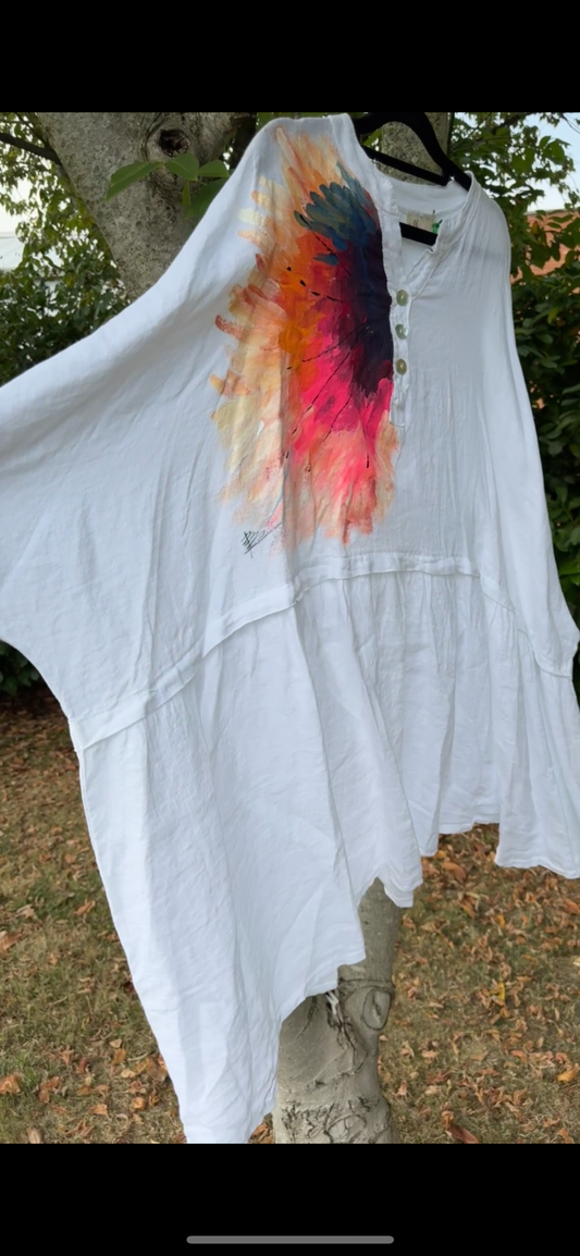 Blusa lino over