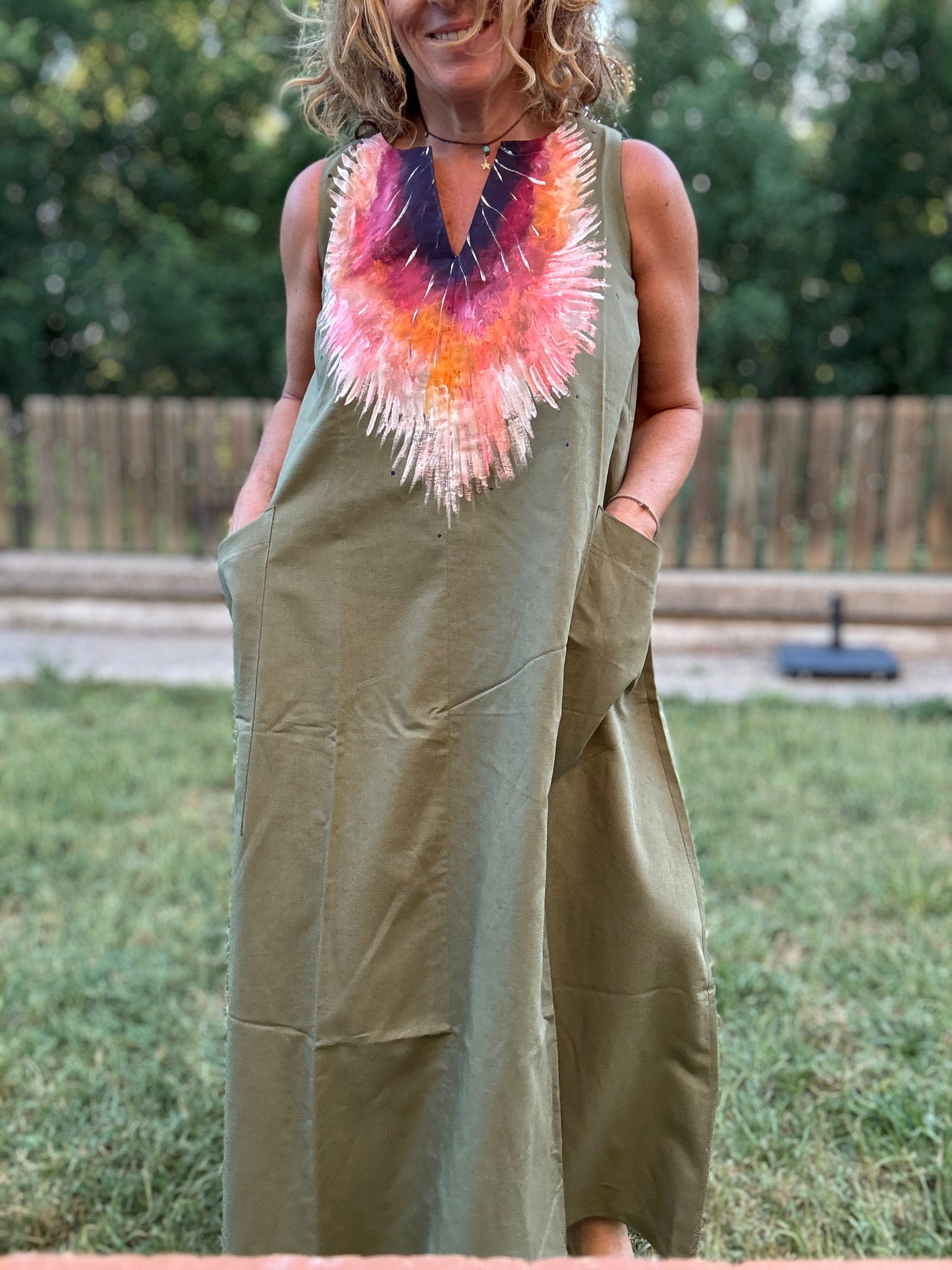 Vestido escote V