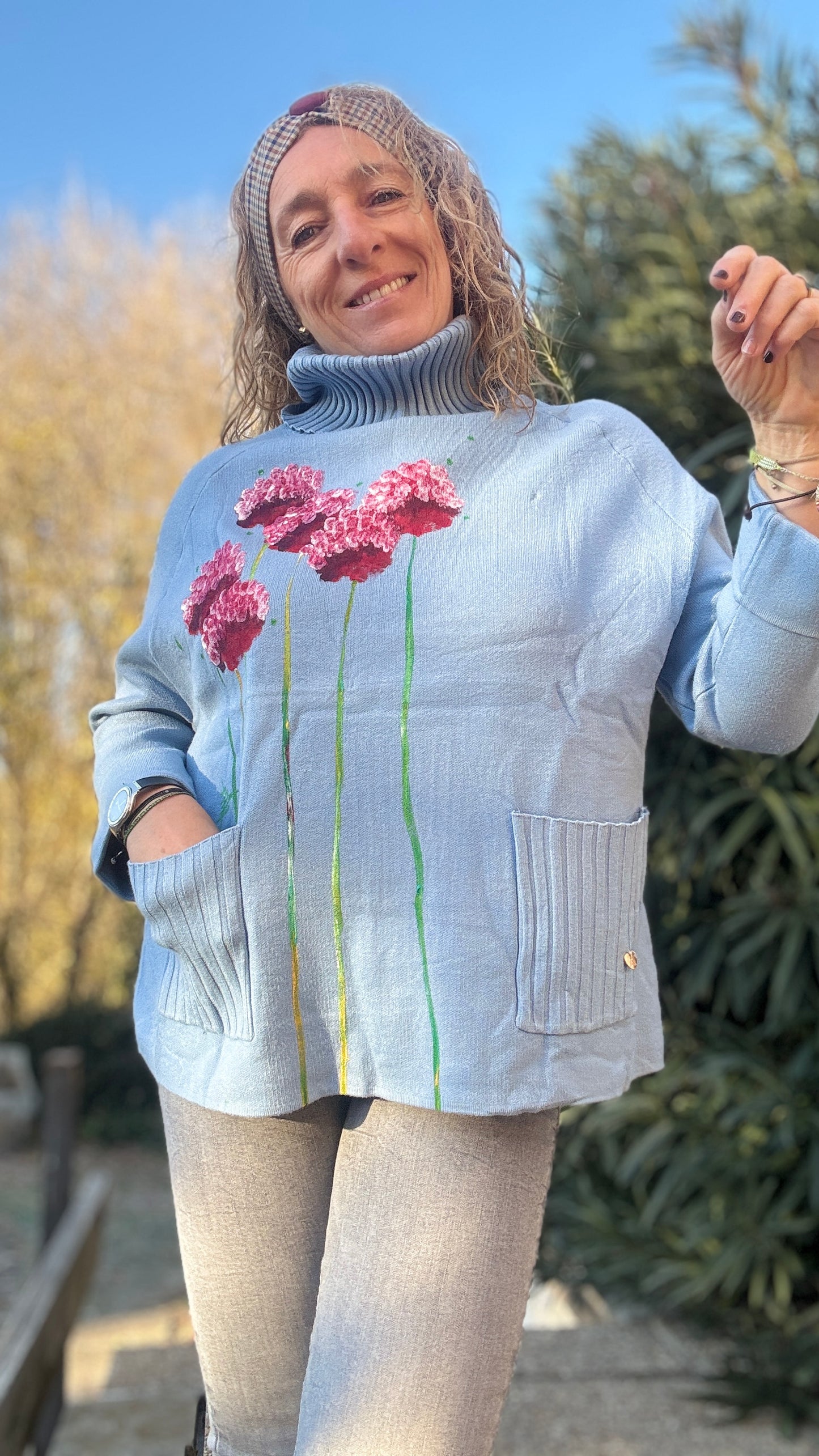 Jersey  ranglan celeste