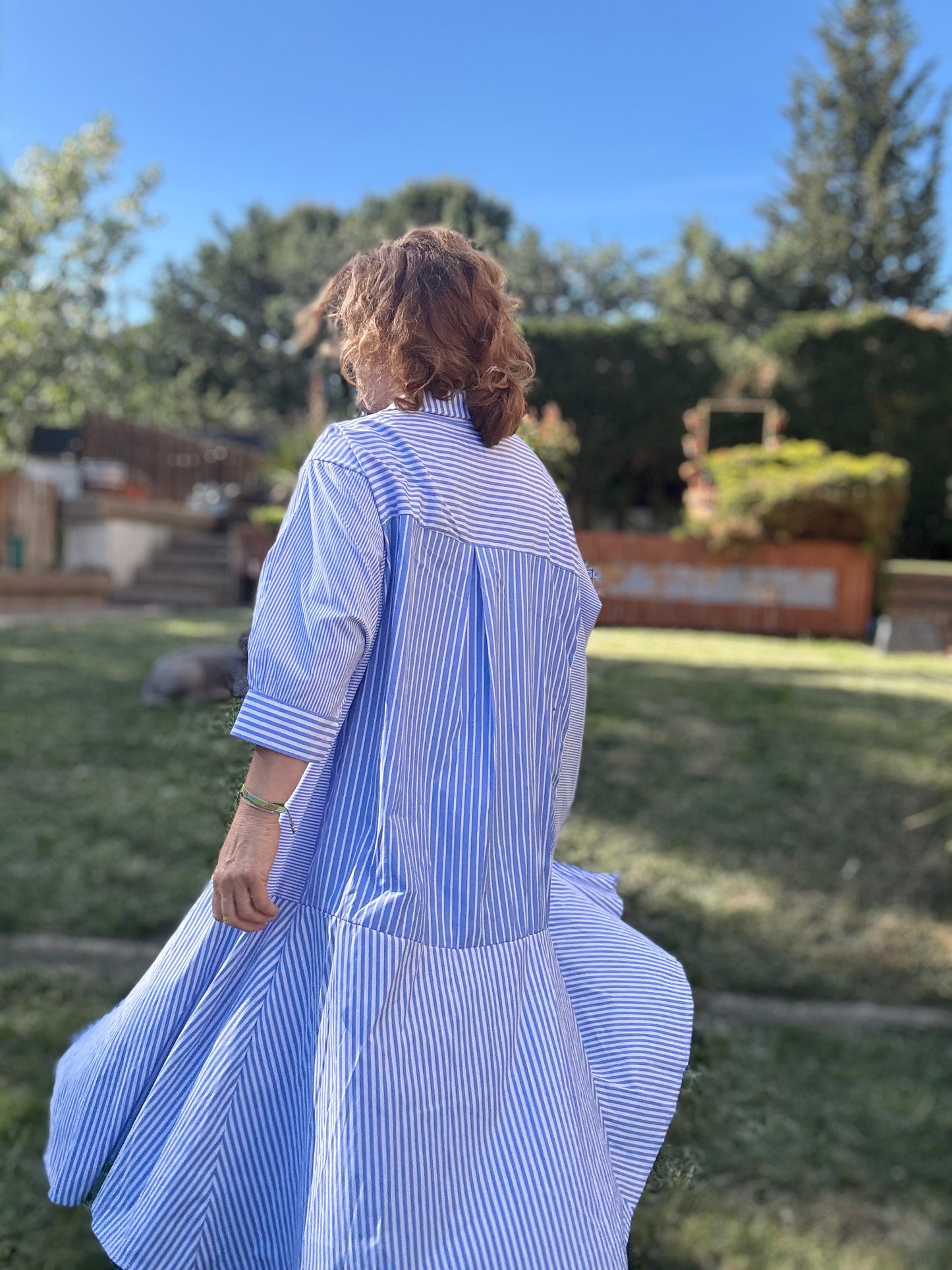 Vestido camisero asimétrico
