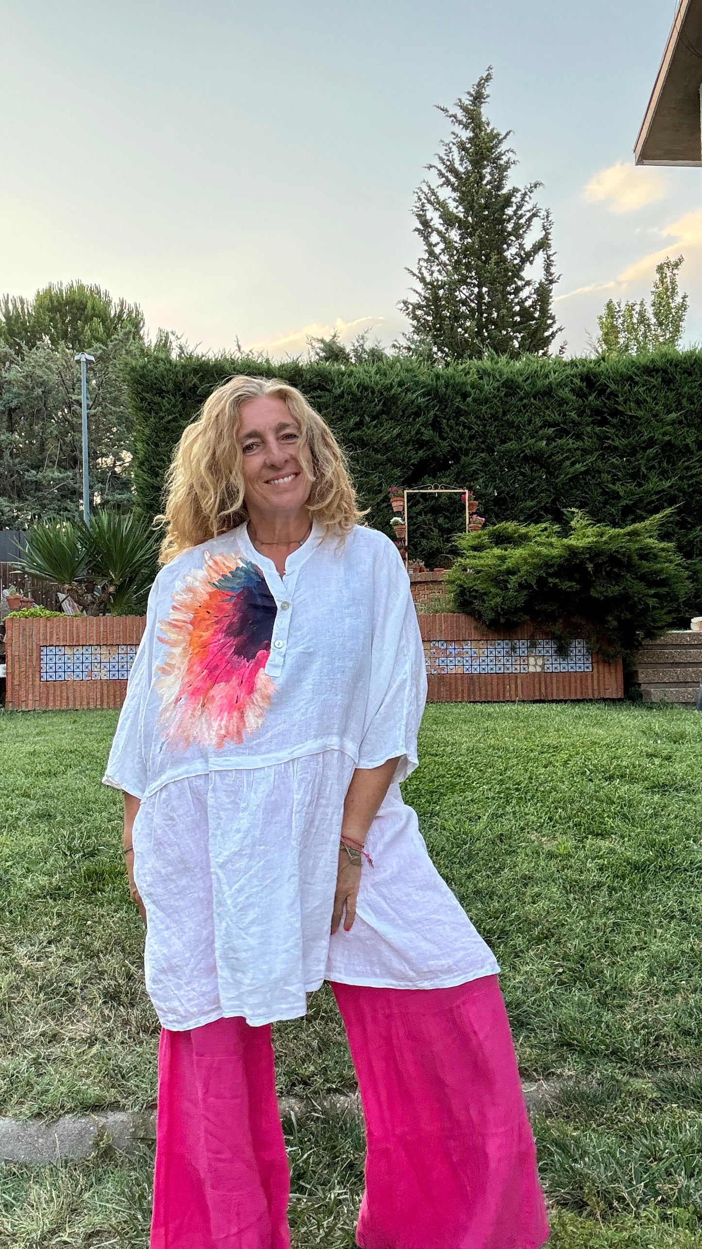 Blusón oversize blanco