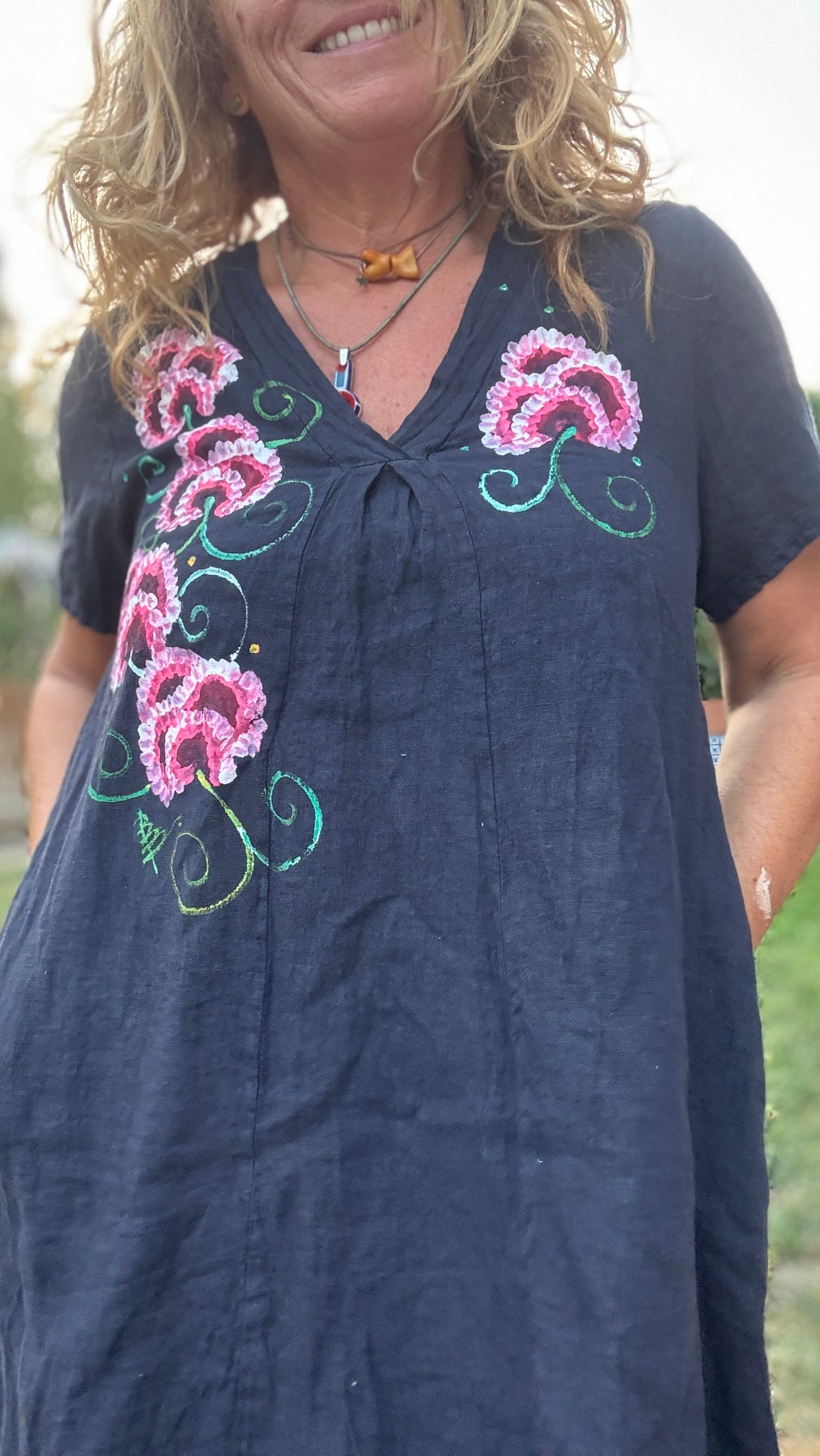 Vestido básico marino