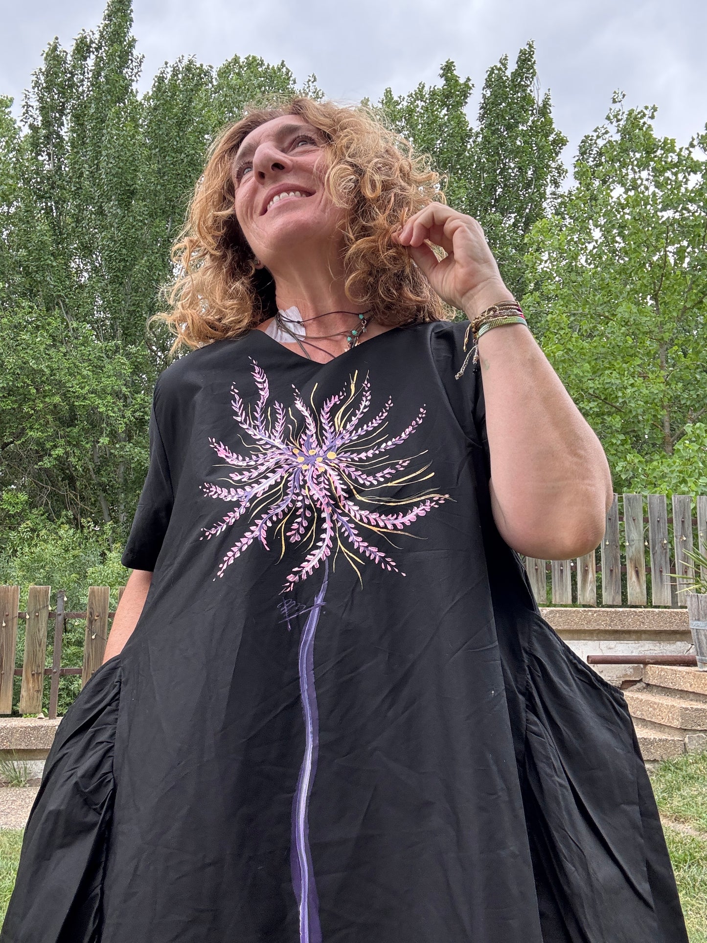 Vestido asimétrico negro