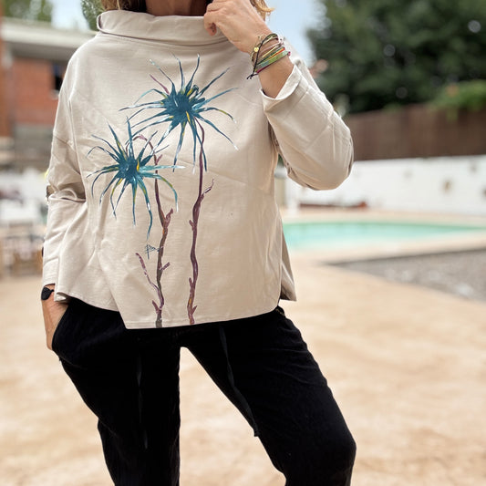 Blusa barco beige