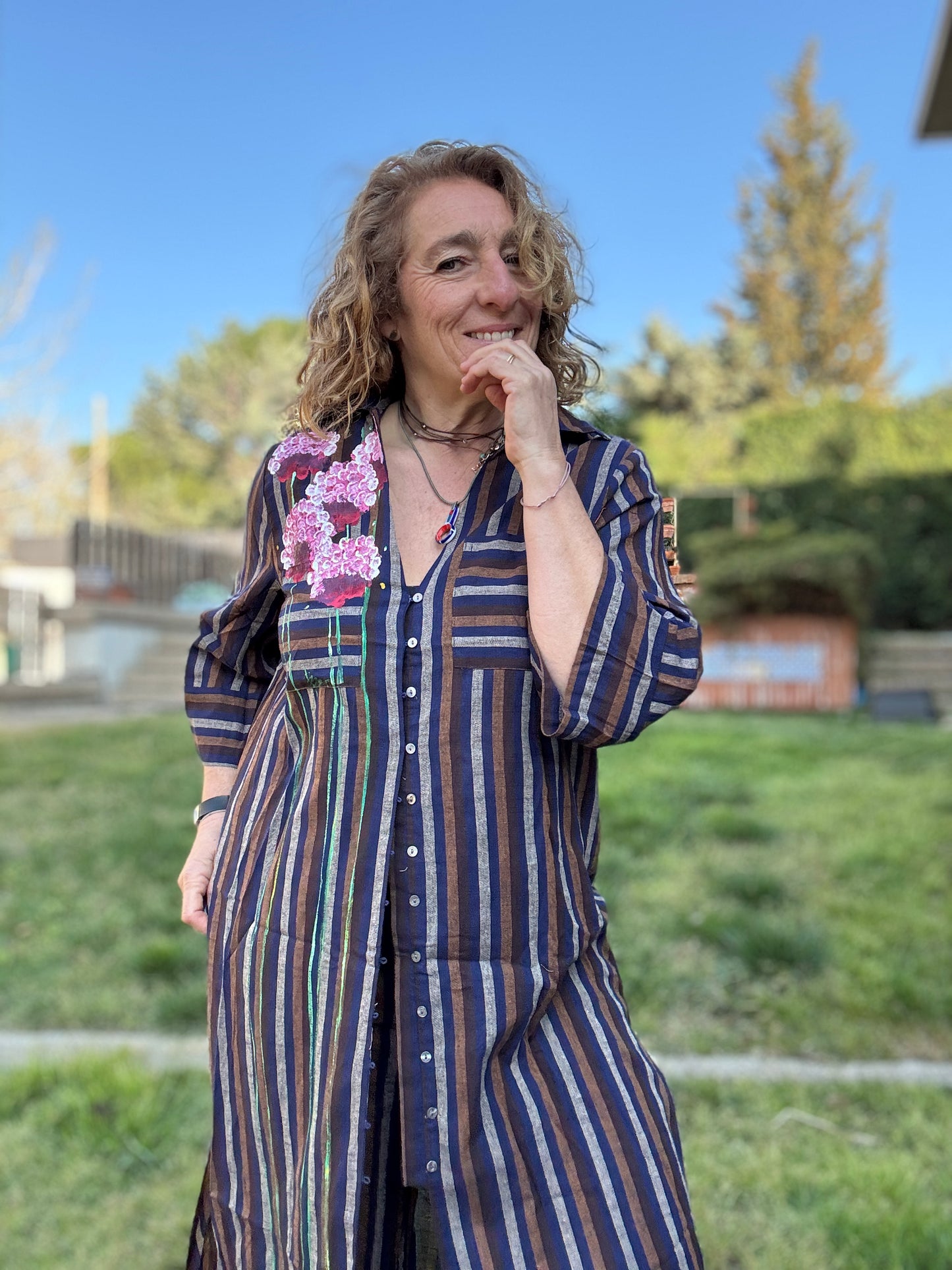 Conjunto, raya azul