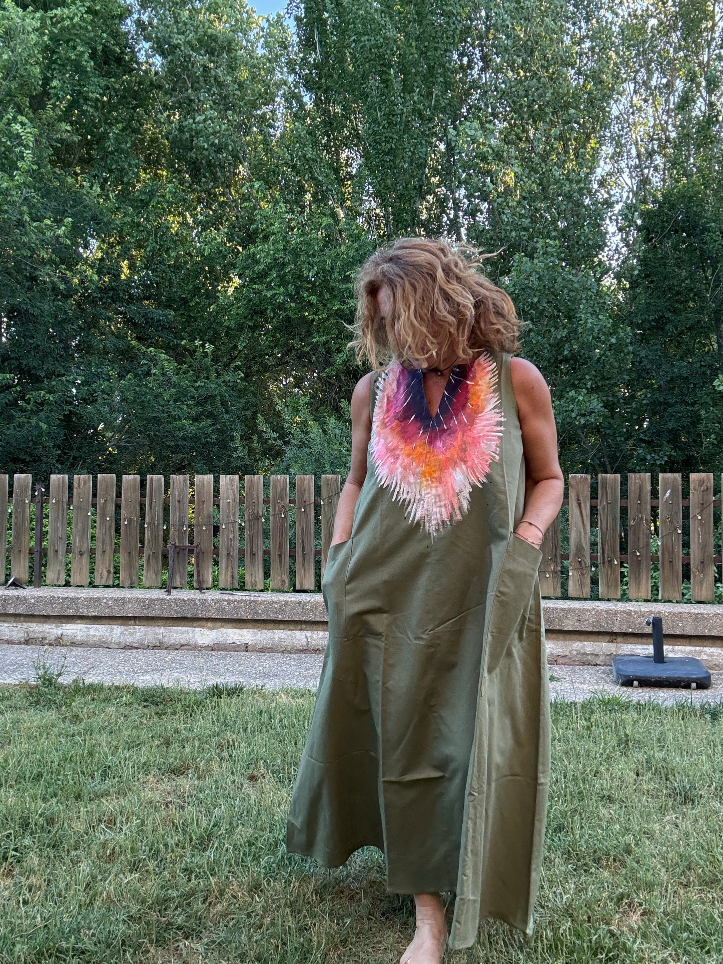 Vestido escote V