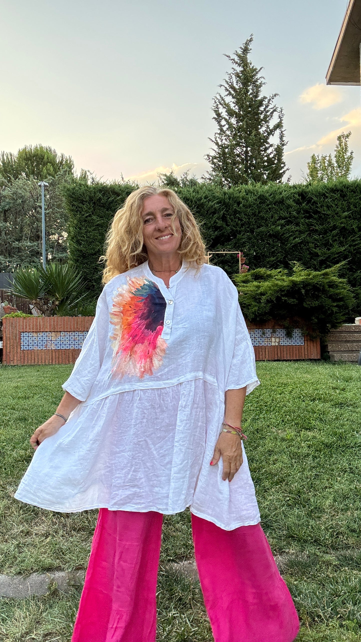 Blusón oversize blanco