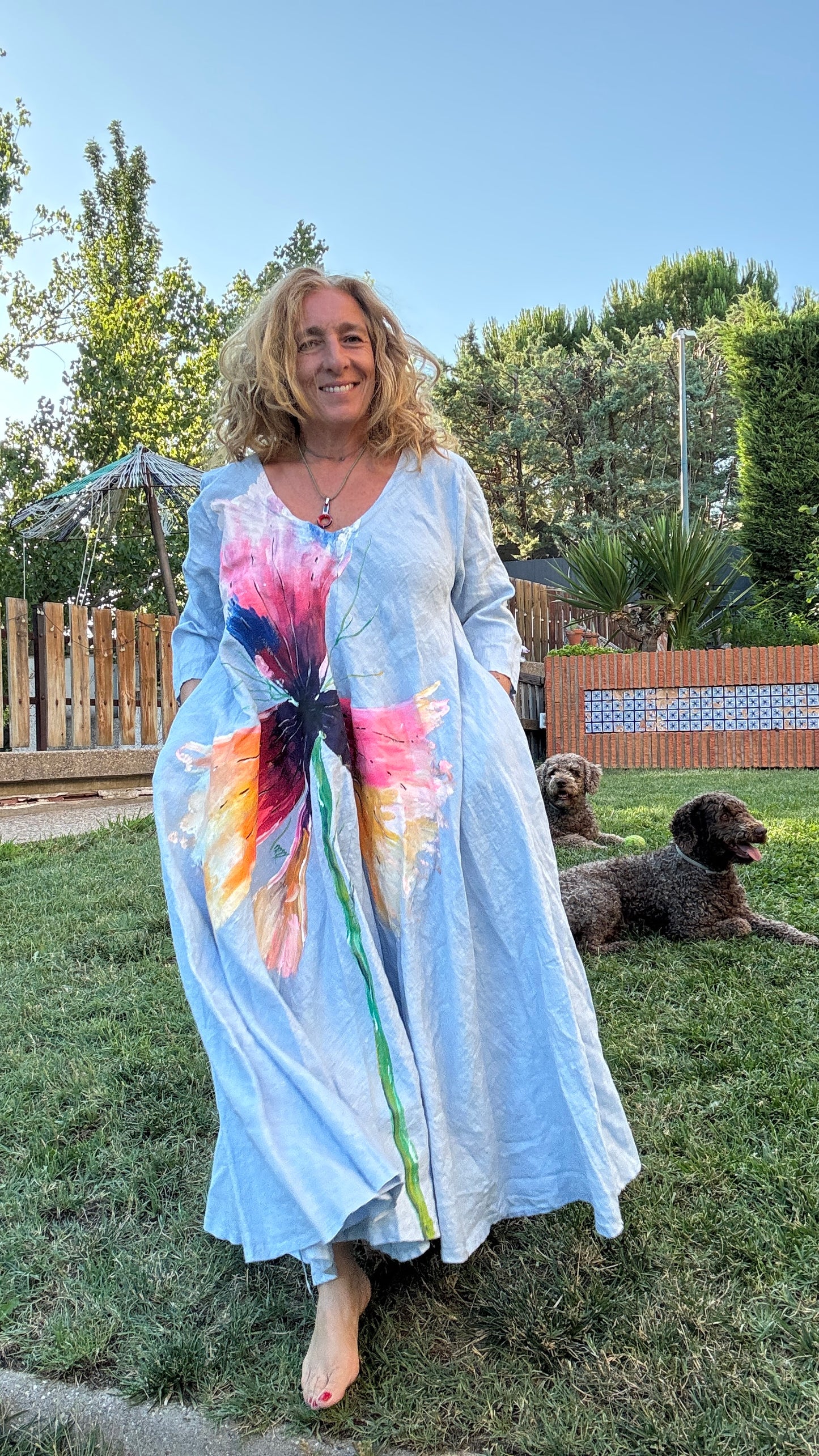 Vestidazo celeste