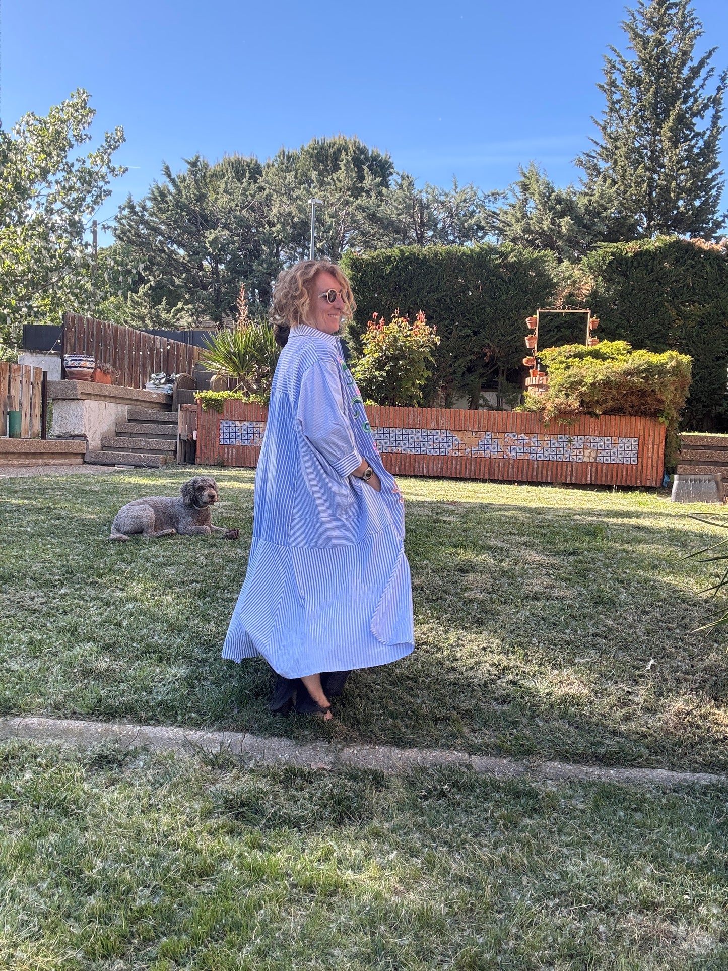 Vestido camisero asimétrico