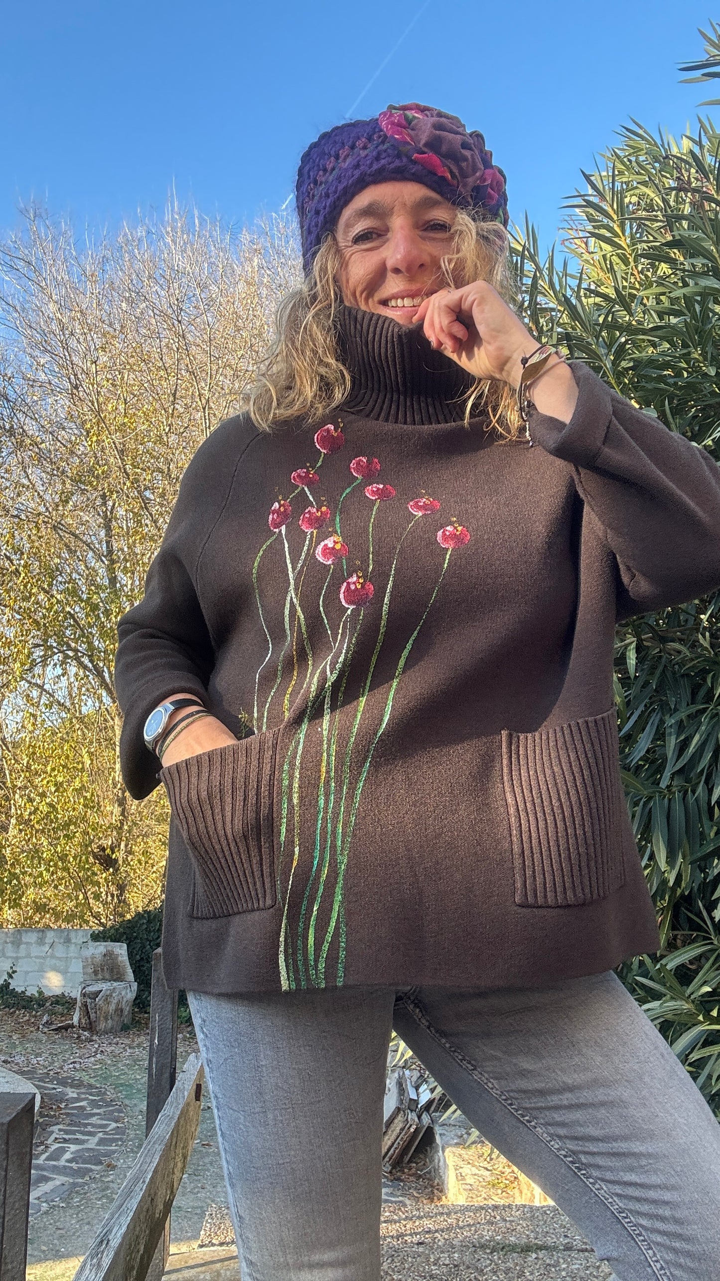 Jersey ranglan marrón