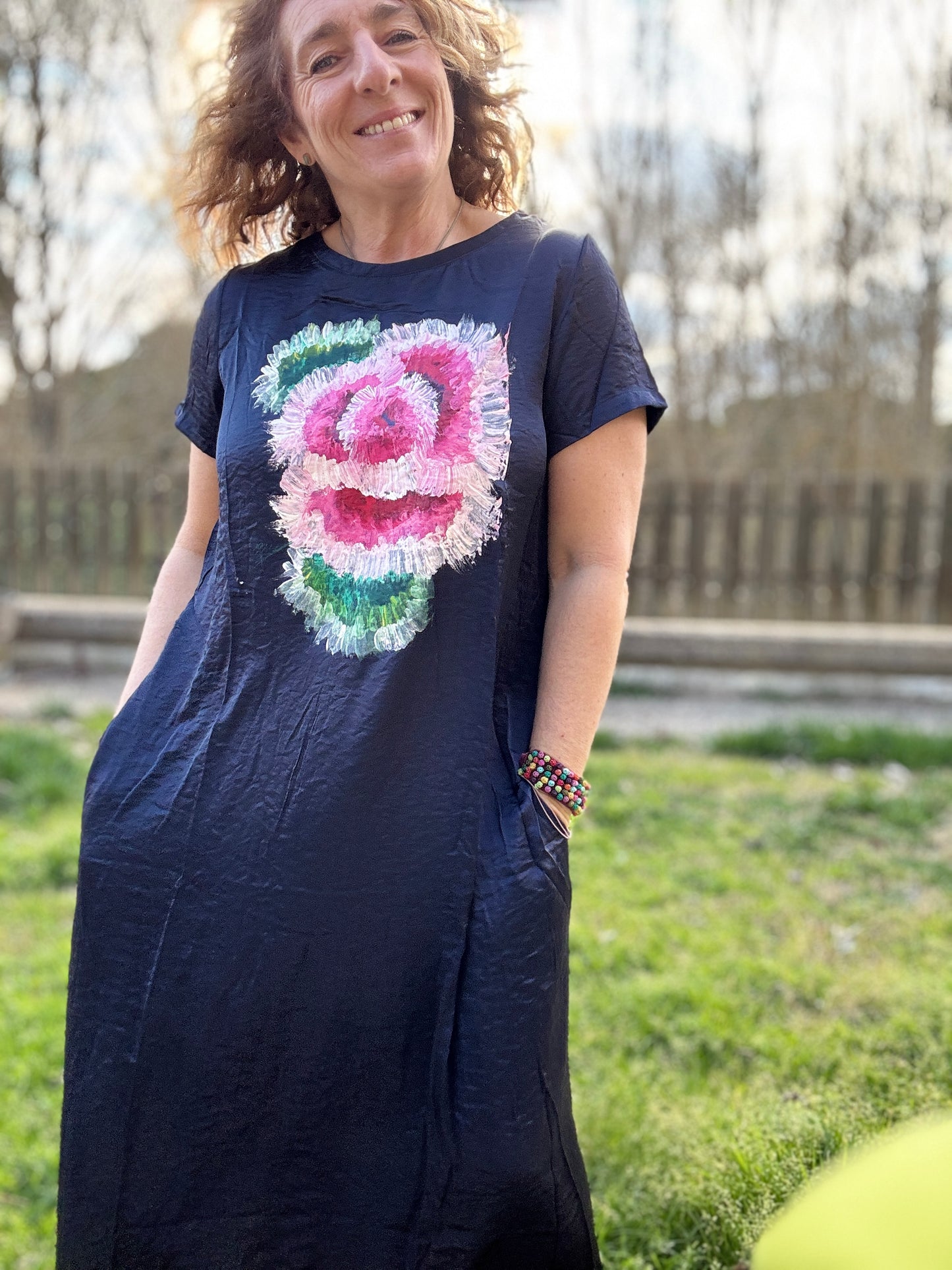 Vestido básico marino