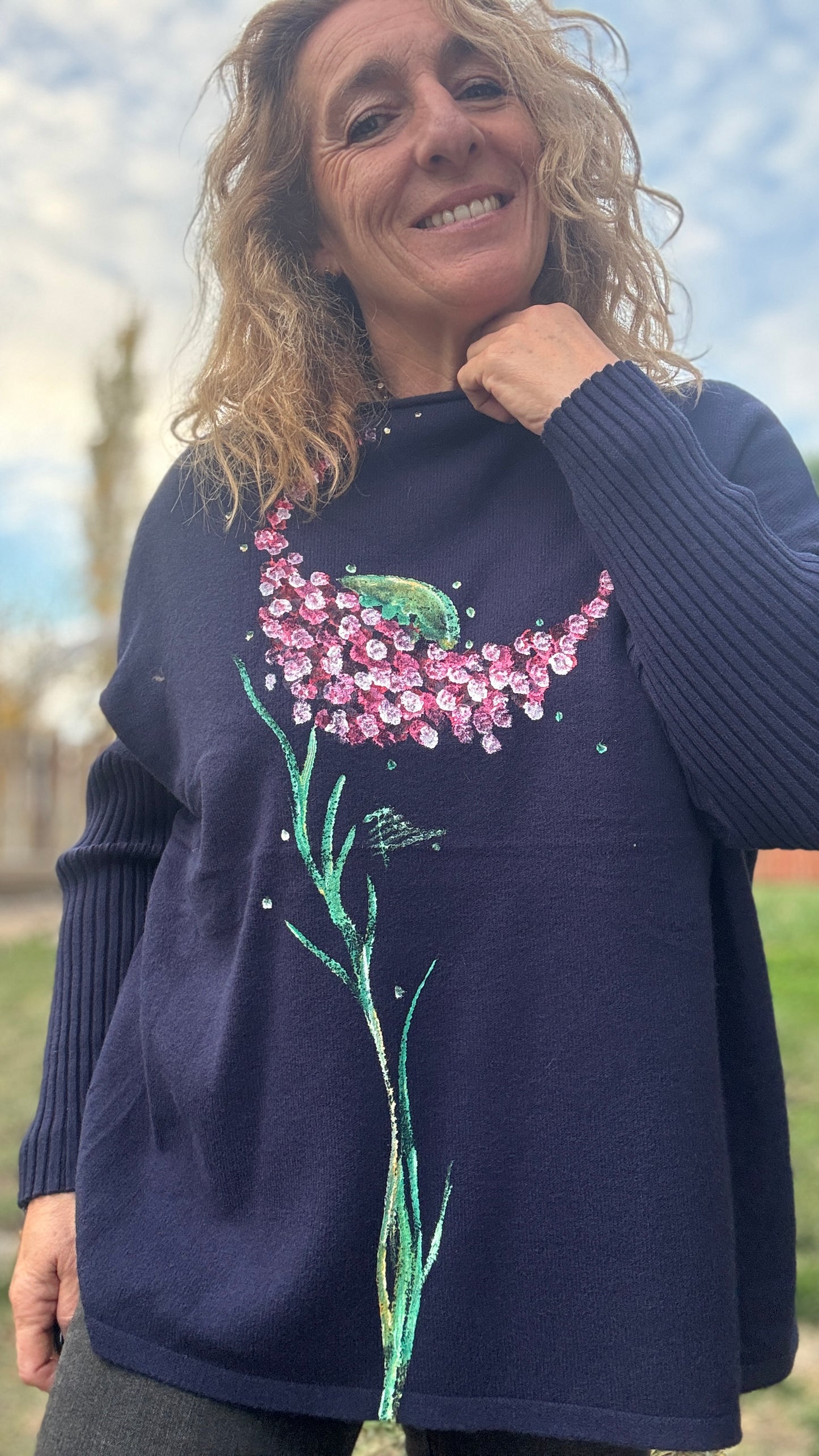 Jersey marino + bufanda